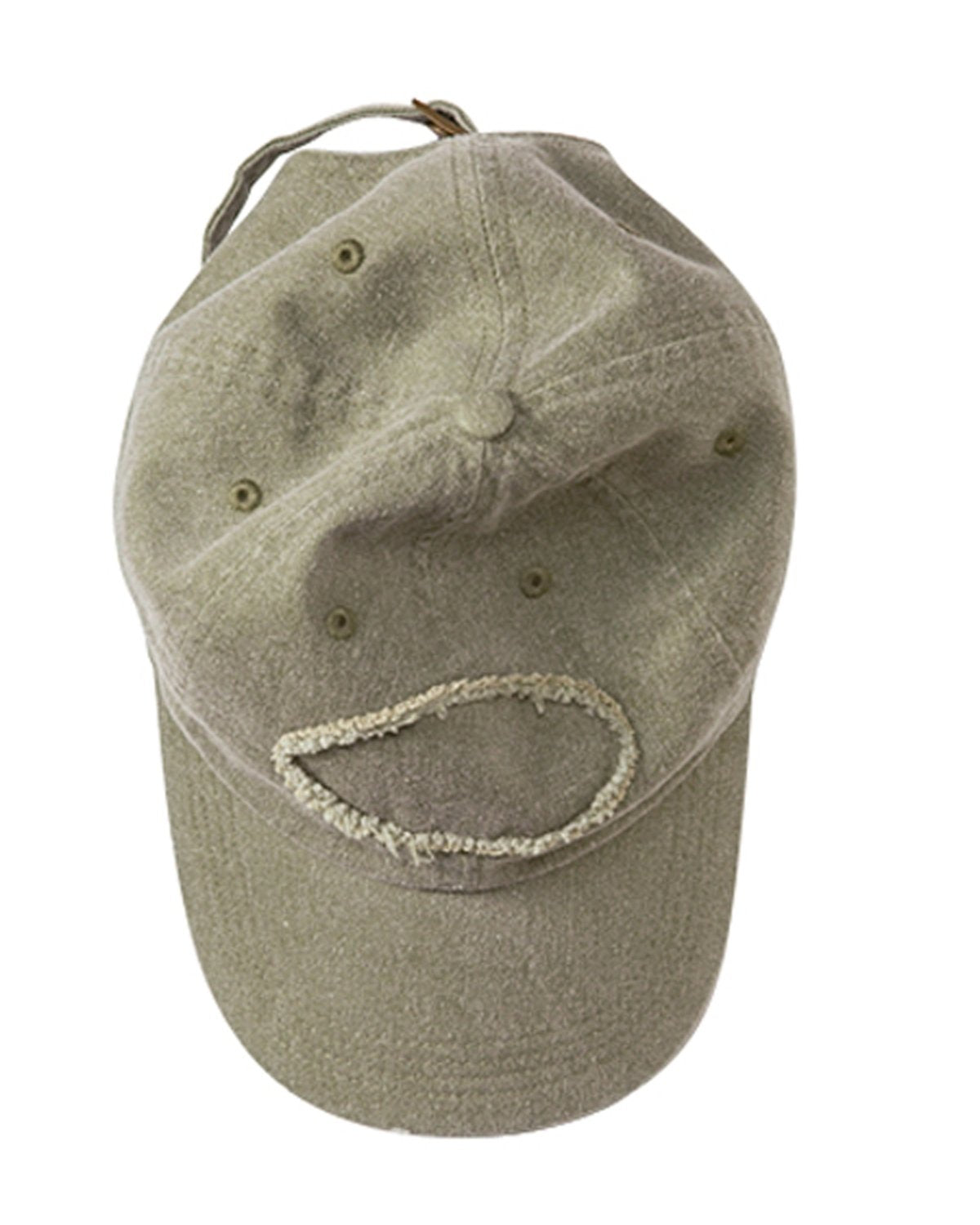 Pigment-Dyed Raw-Edge Patch Baseball Cap 1917