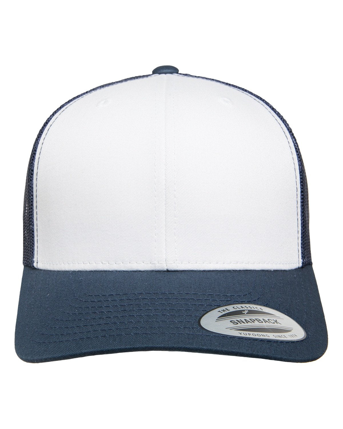 YP Classics® Adult Adjustable White-Front Panel Trucker Cap 6606W