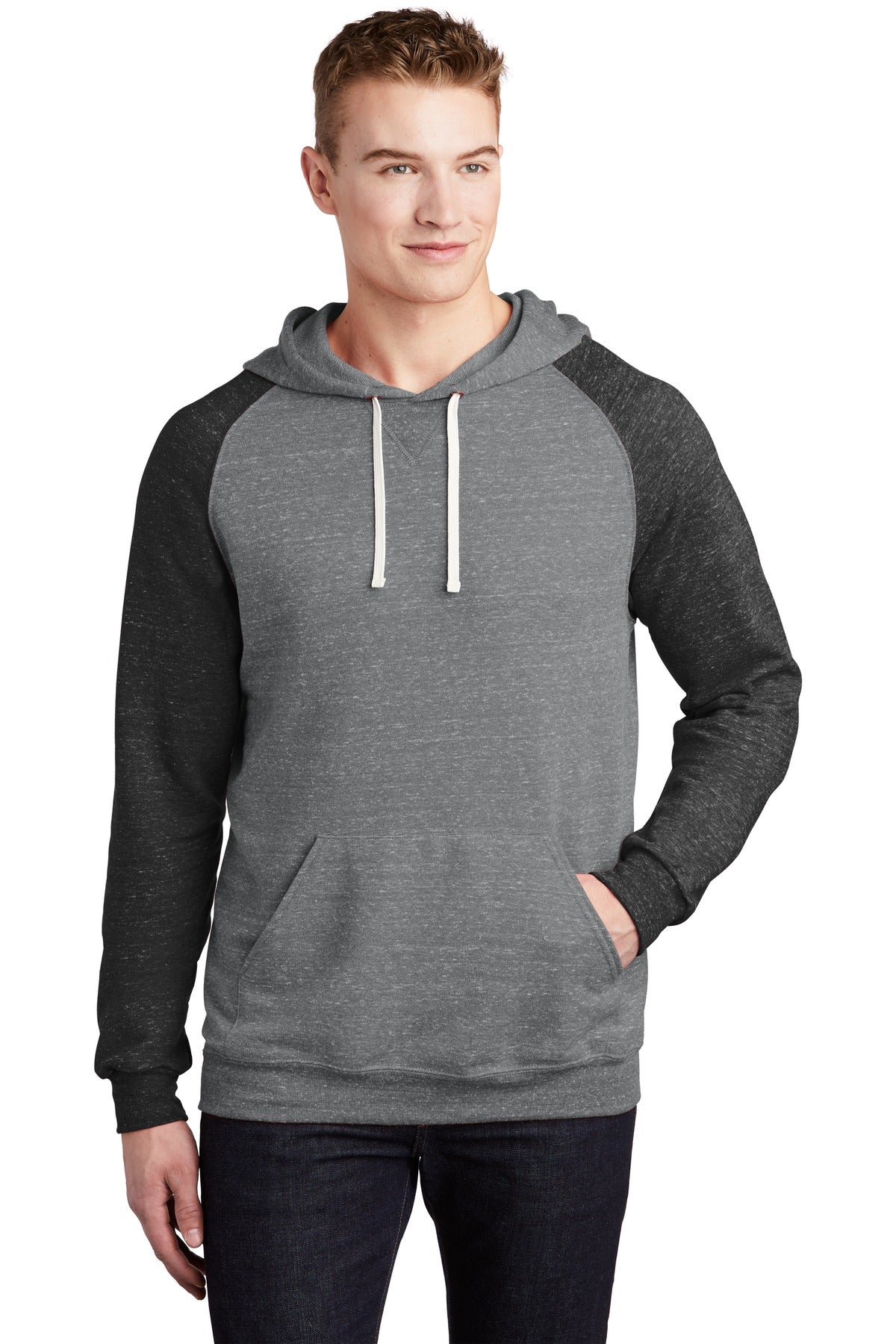 JERZEES® Snow Heather French Terry Raglan Hoodie 90M