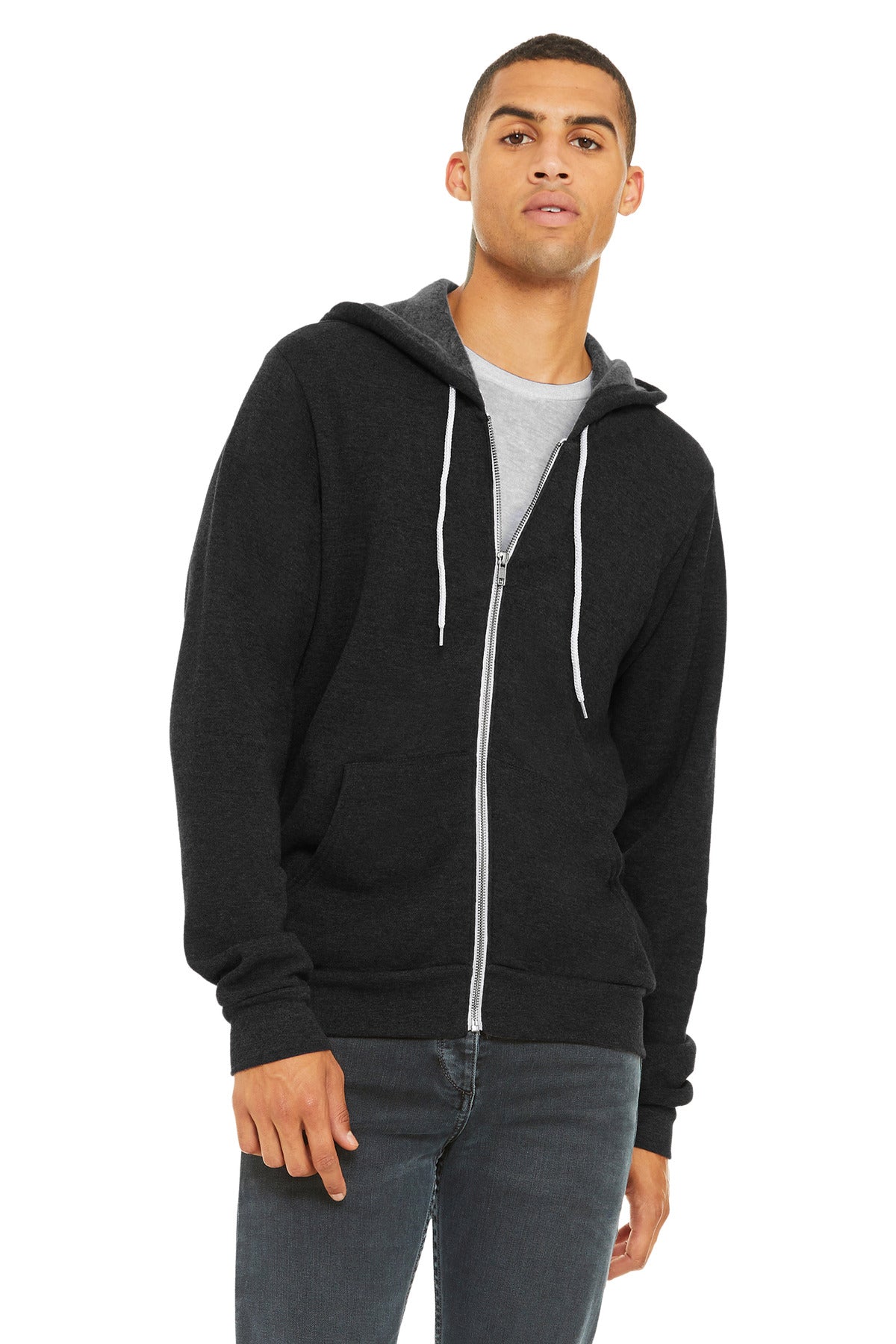 BELLA+CANVAS® Unisex Sponge Fleece Full-Zip Hoodie. BC3739