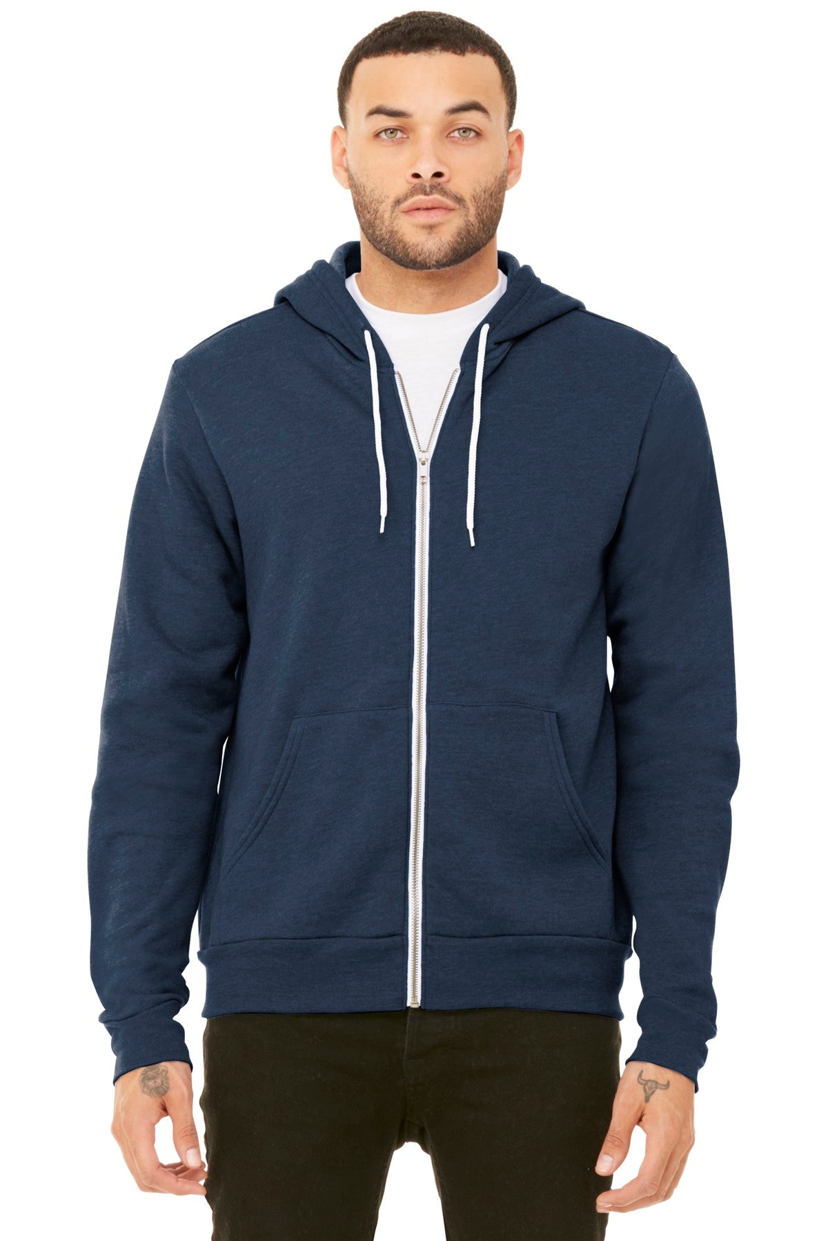 BELLA+CANVAS® Unisex Sponge Fleece Full-Zip Hoodie. BC3739