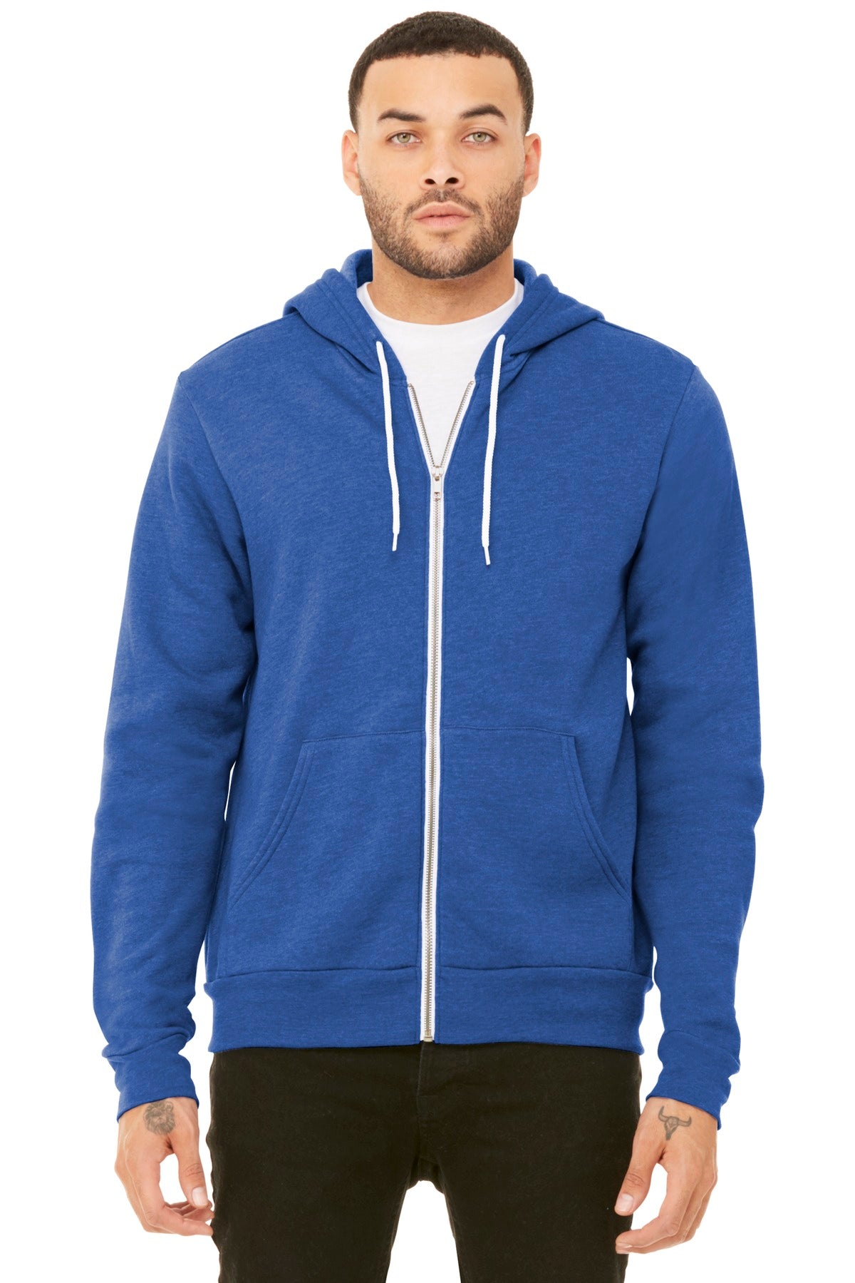 BELLA+CANVAS® Unisex Sponge Fleece Full-Zip Hoodie. BC3739