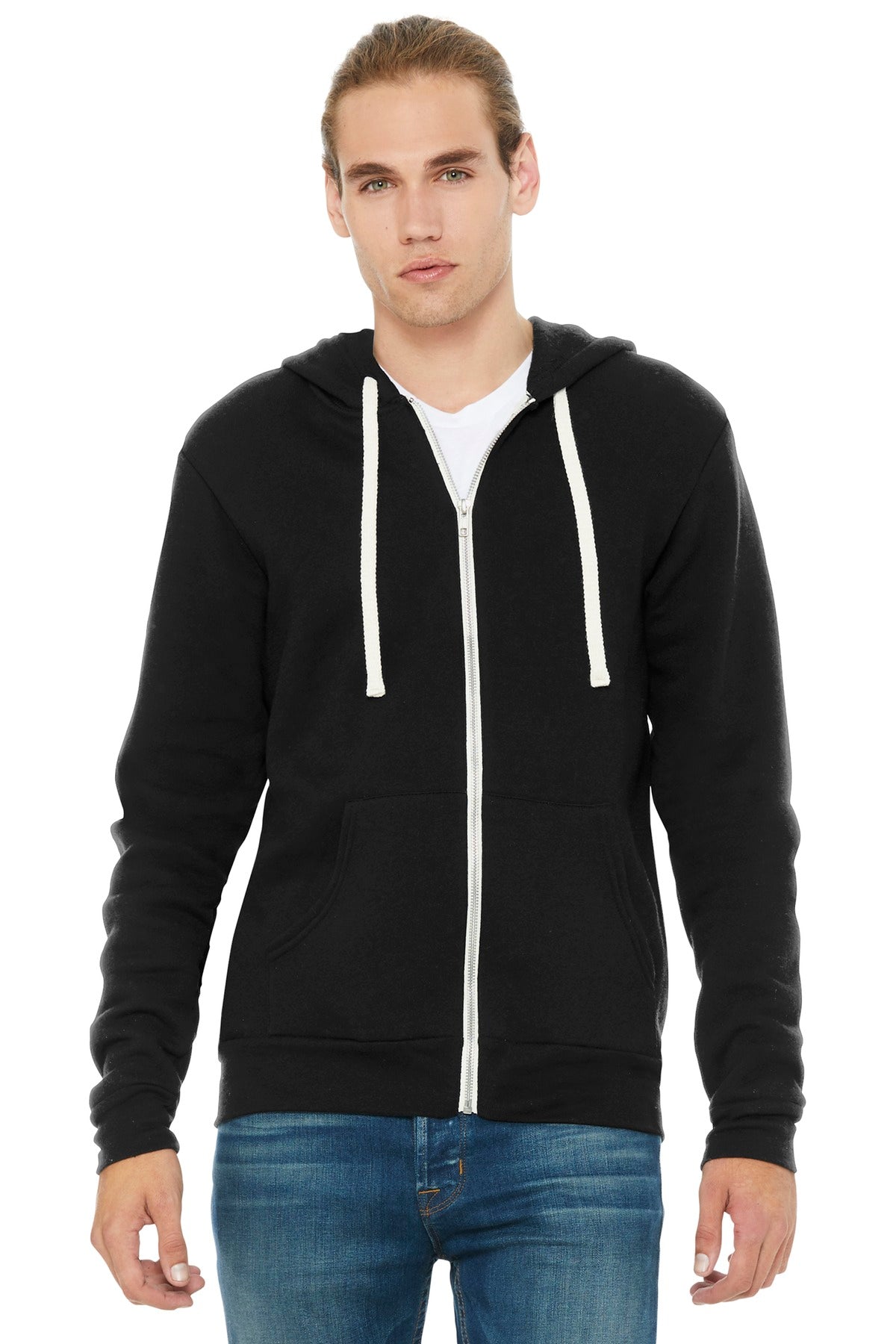 BELLA+CANVAS® Unisex Triblend Sponge Fleece Full-Zip Hoodie. BC3909