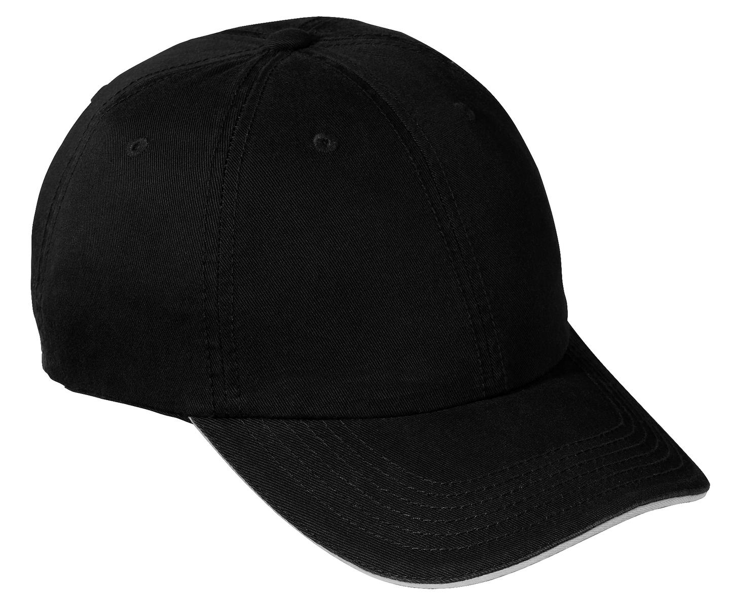 Port & Company® Washed Twill Sandwich Bill Cap. CP79