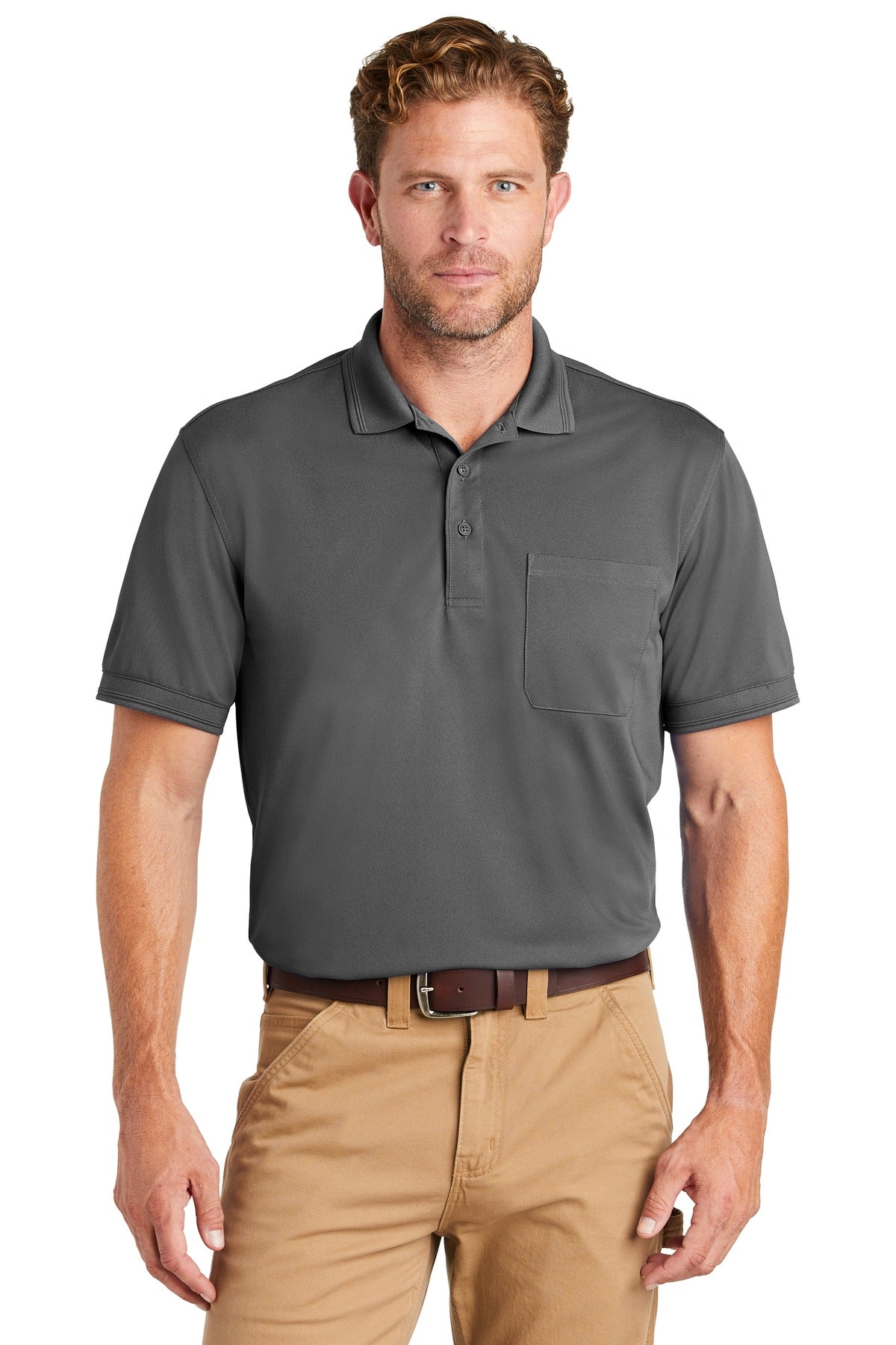 CornerStone® Industrial Snag-Proof Pique Pocket Polo. CS4020P