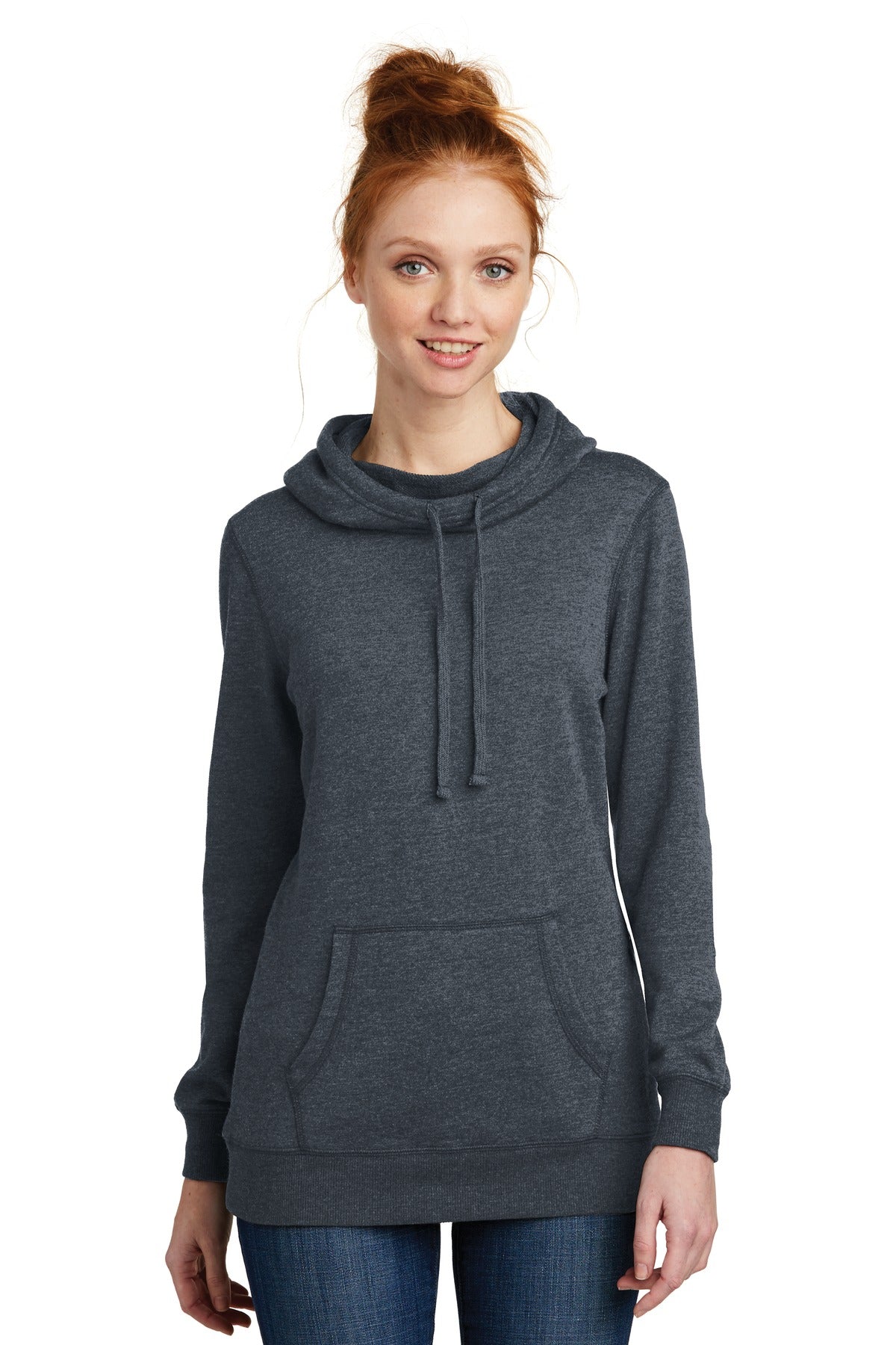 District® Women's Lightweight Fleece Hoodie. DM493