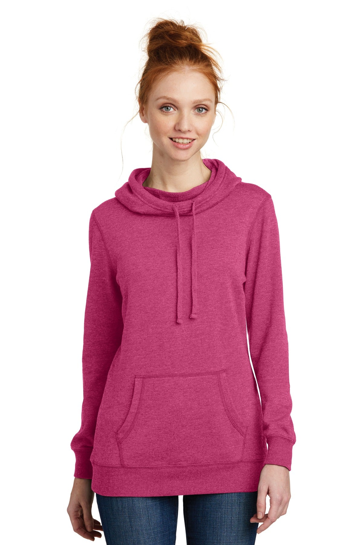 District® Women's Lightweight Fleece Hoodie. DM493