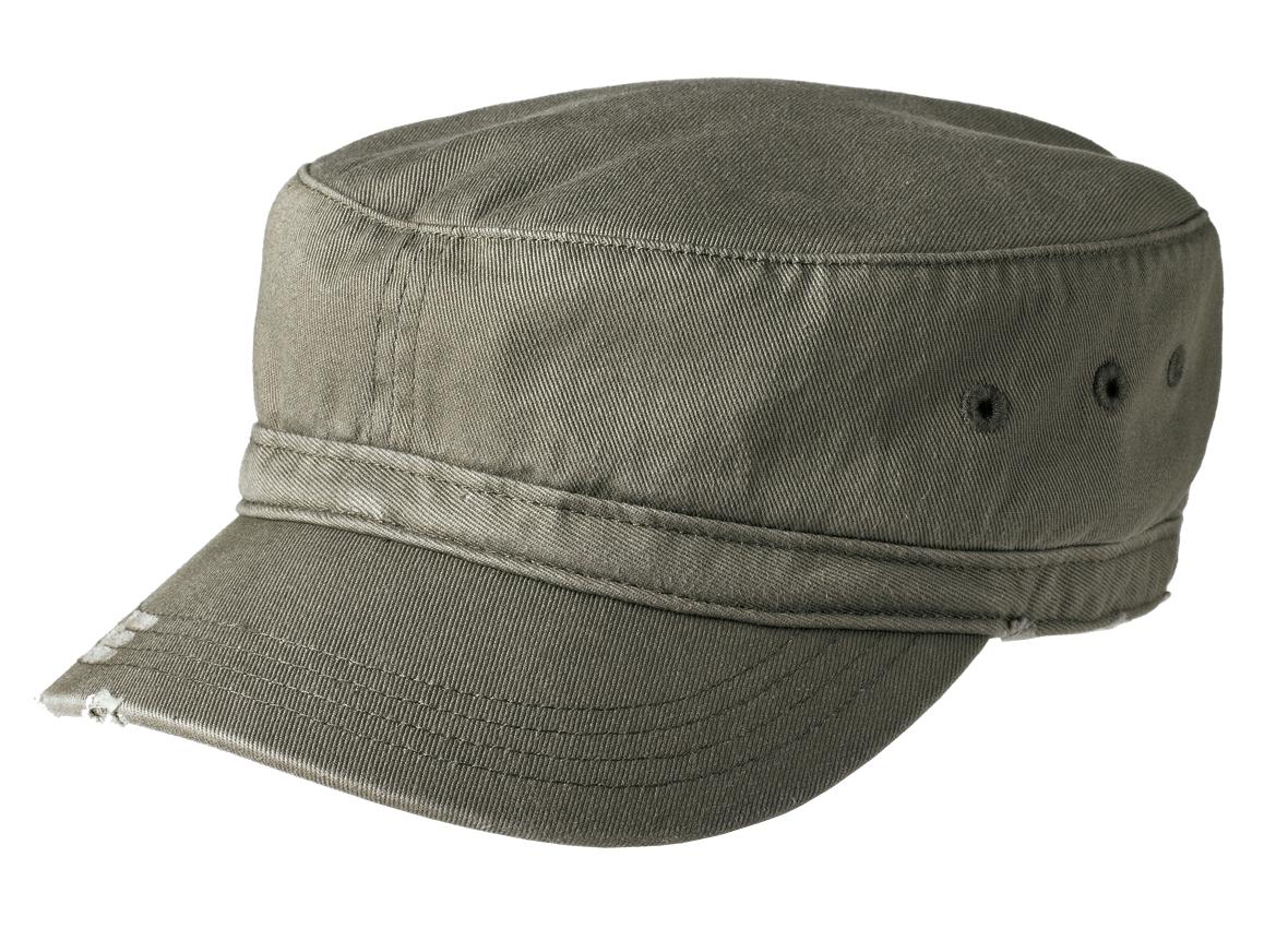 District® Distressed Military Hat. DT605