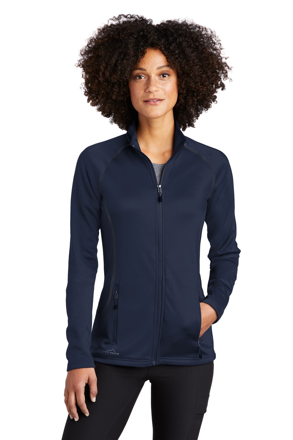 Eddie Bauer® Ladies Smooth Fleece Full-Zip. EB247