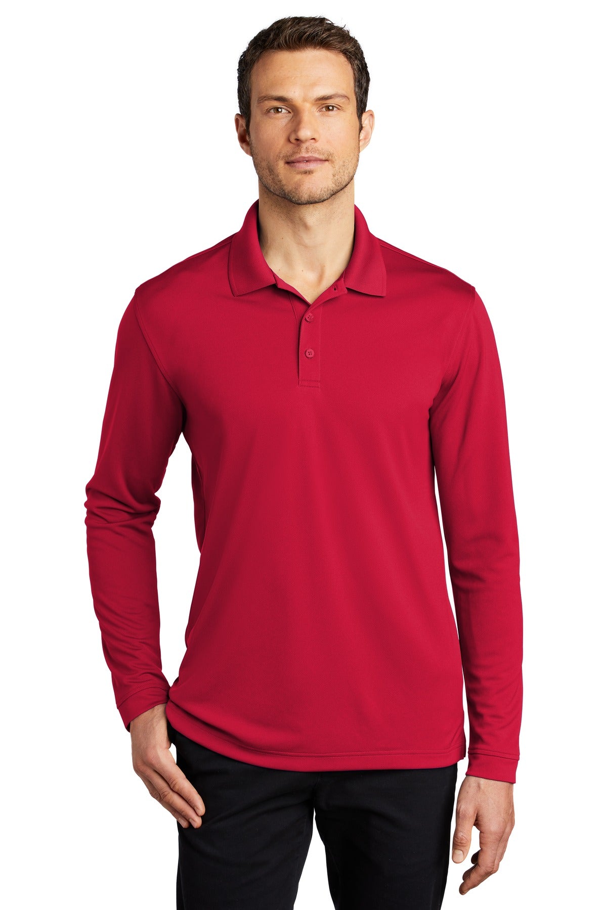 Port Authority® Dry Zone® UV Micro-Mesh Long Sleeve Polo K110LS