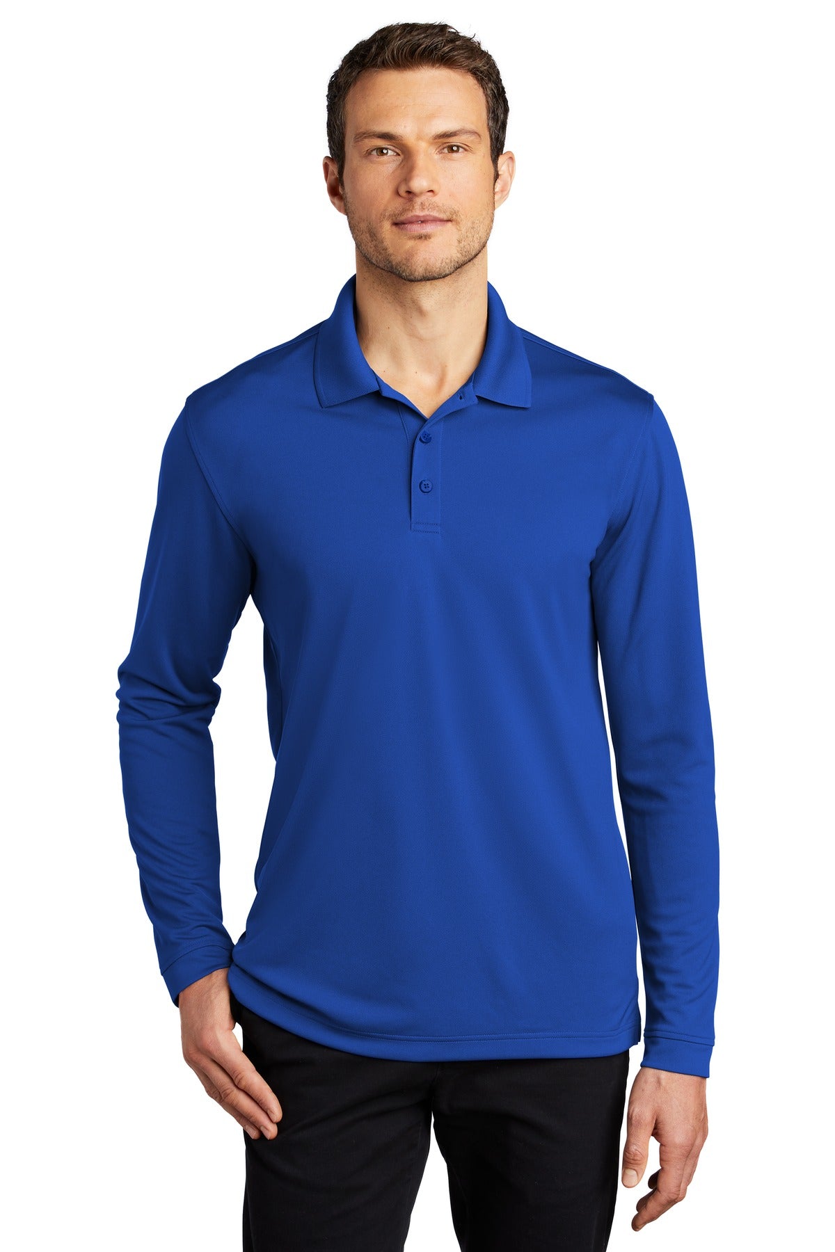 Port Authority® Dry Zone® UV Micro-Mesh Long Sleeve Polo K110LS