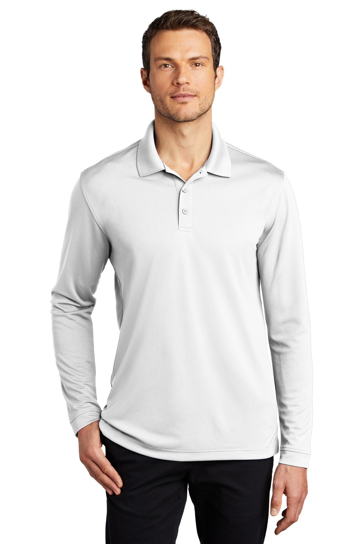 Port Authority® Dry Zone® UV Micro-Mesh Long Sleeve Polo K110LS