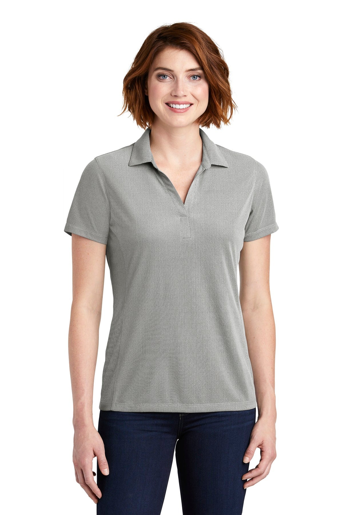 Port Authority® Ladies Poly Oxford Pique Polo. LK582