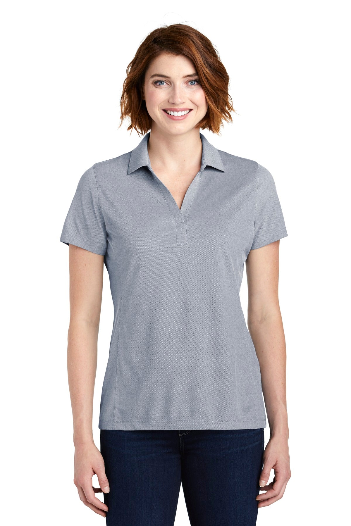 Port Authority® Ladies Poly Oxford Pique Polo. LK582
