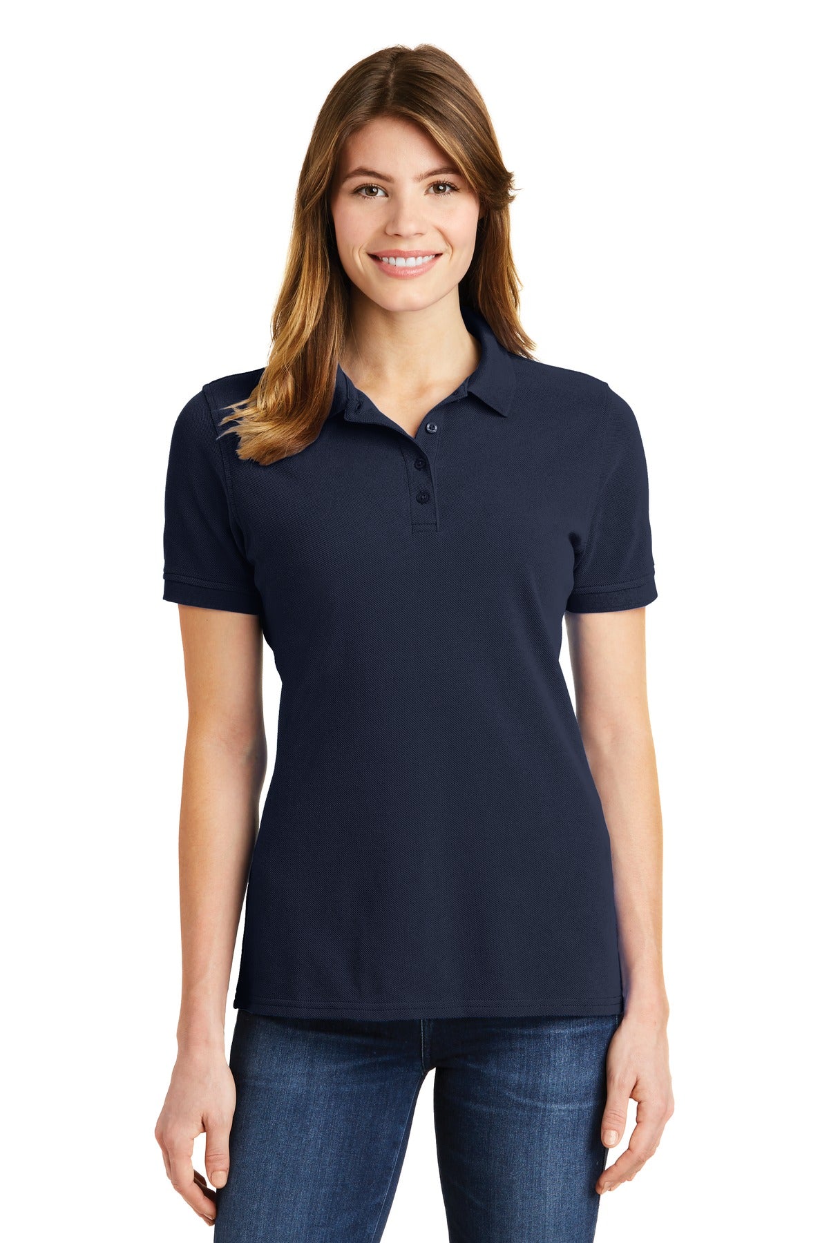 Port & Company® Ladies Combed Ring Spun Pique Polo. LKP1500