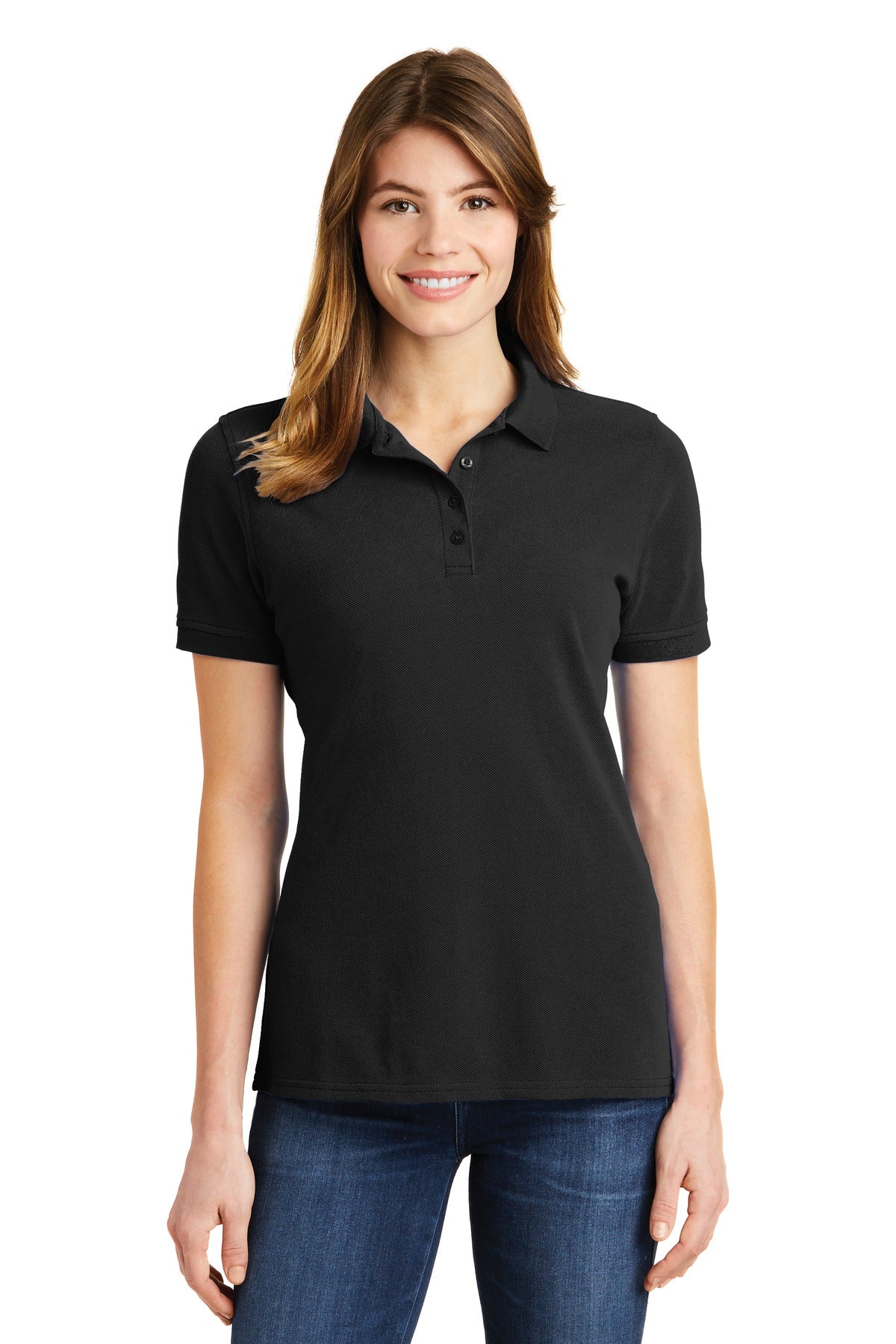Port & Company® Ladies Combed Ring Spun Pique Polo. LKP1500