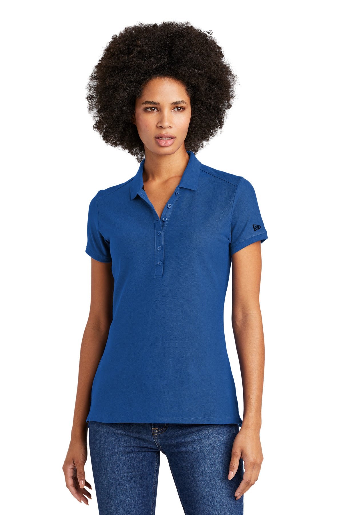 New Era® Ladies Venue Home Plate Polo. LNEA300