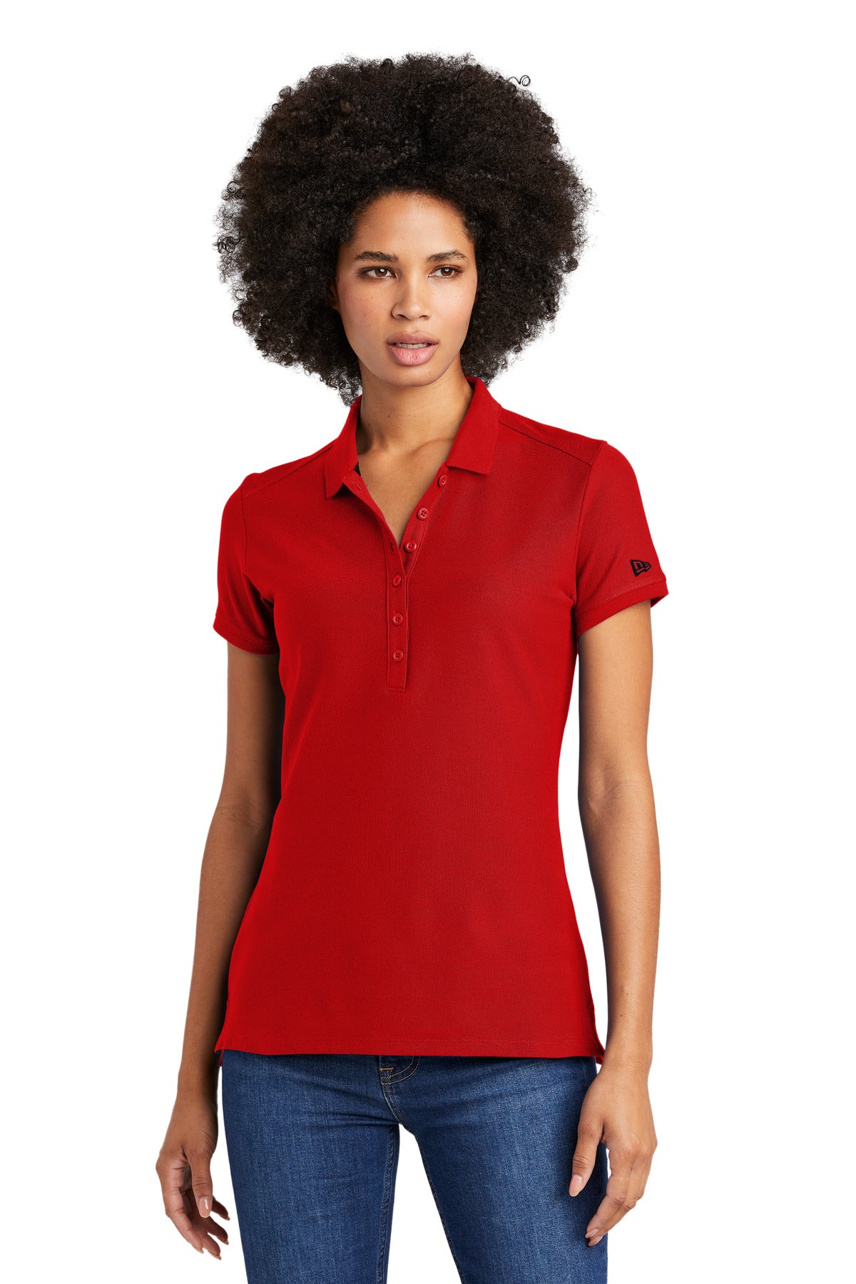 New Era® Ladies Venue Home Plate Polo. LNEA300