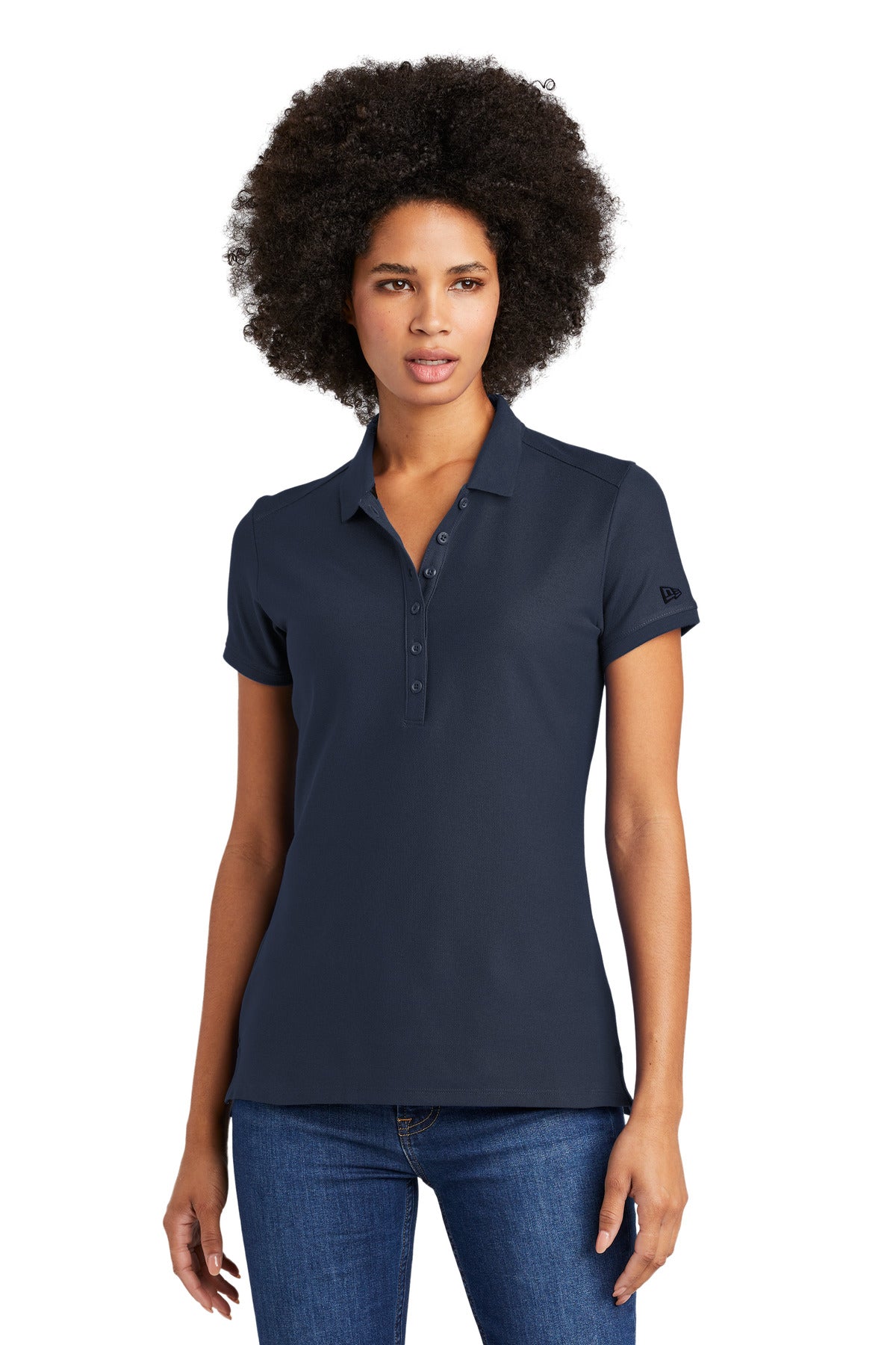 New Era® Ladies Venue Home Plate Polo. LNEA300