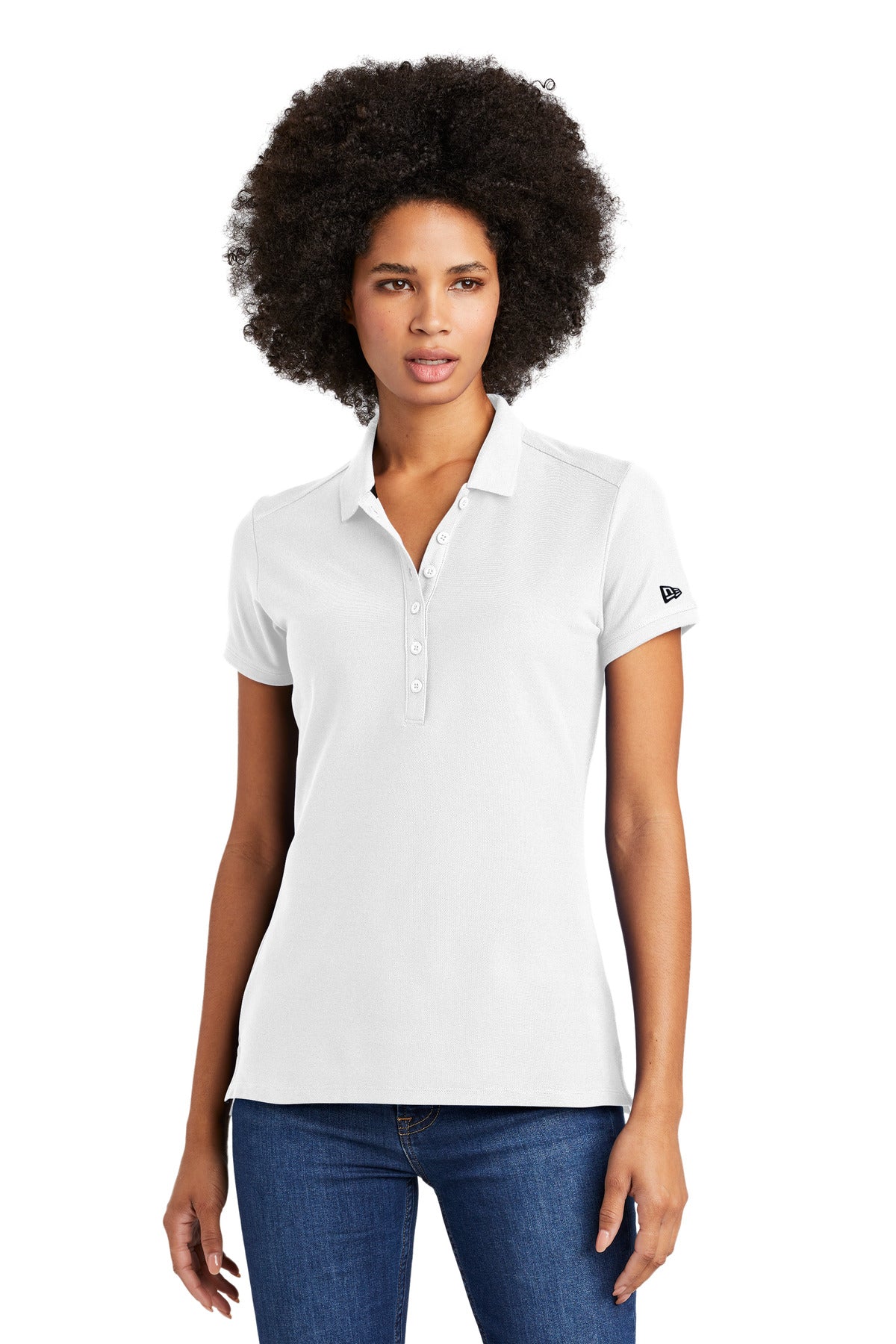 New Era® Ladies Venue Home Plate Polo. LNEA300