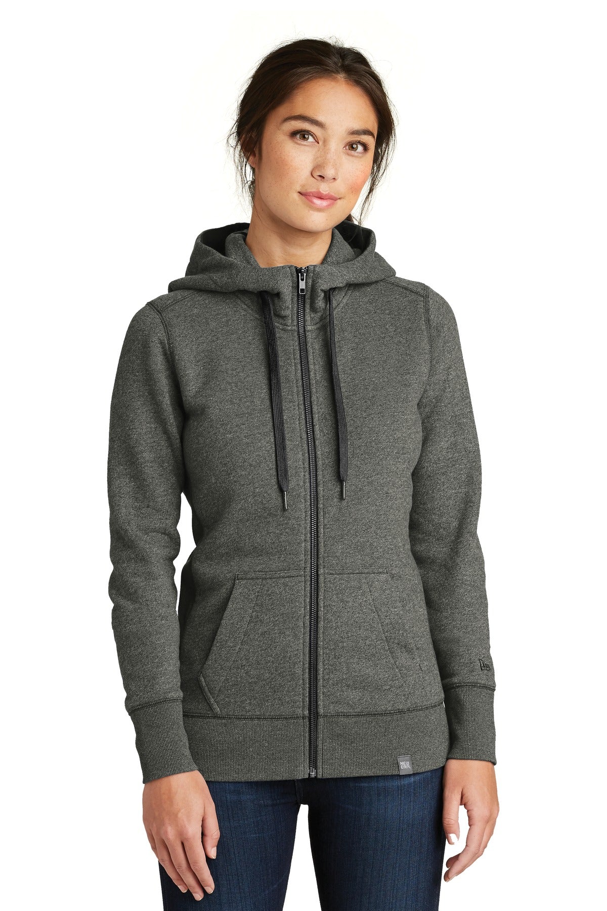 New Era® Ladies French Terry Full-Zip Hoodie. LNEA502