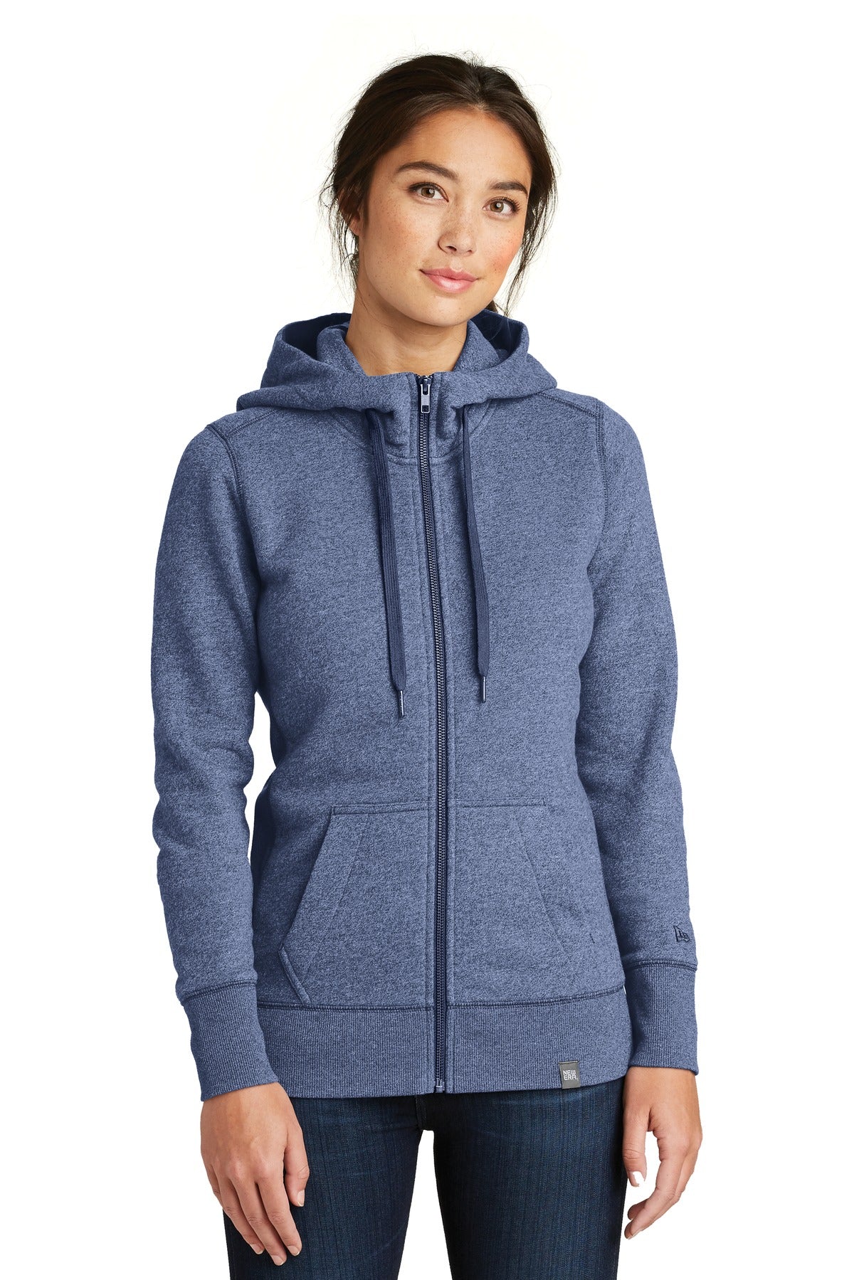 New Era® Ladies French Terry Full-Zip Hoodie. LNEA502