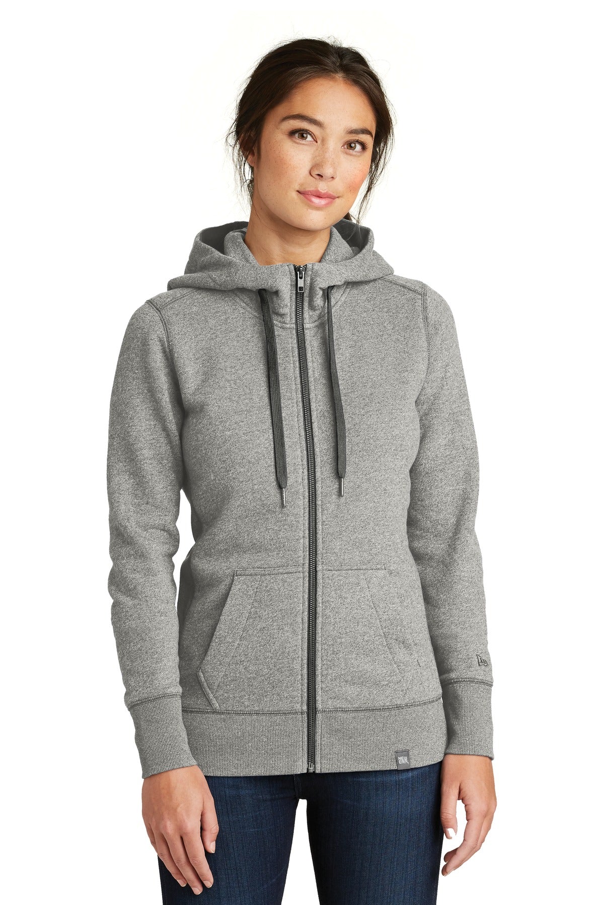 New Era® Ladies French Terry Full-Zip Hoodie. LNEA502