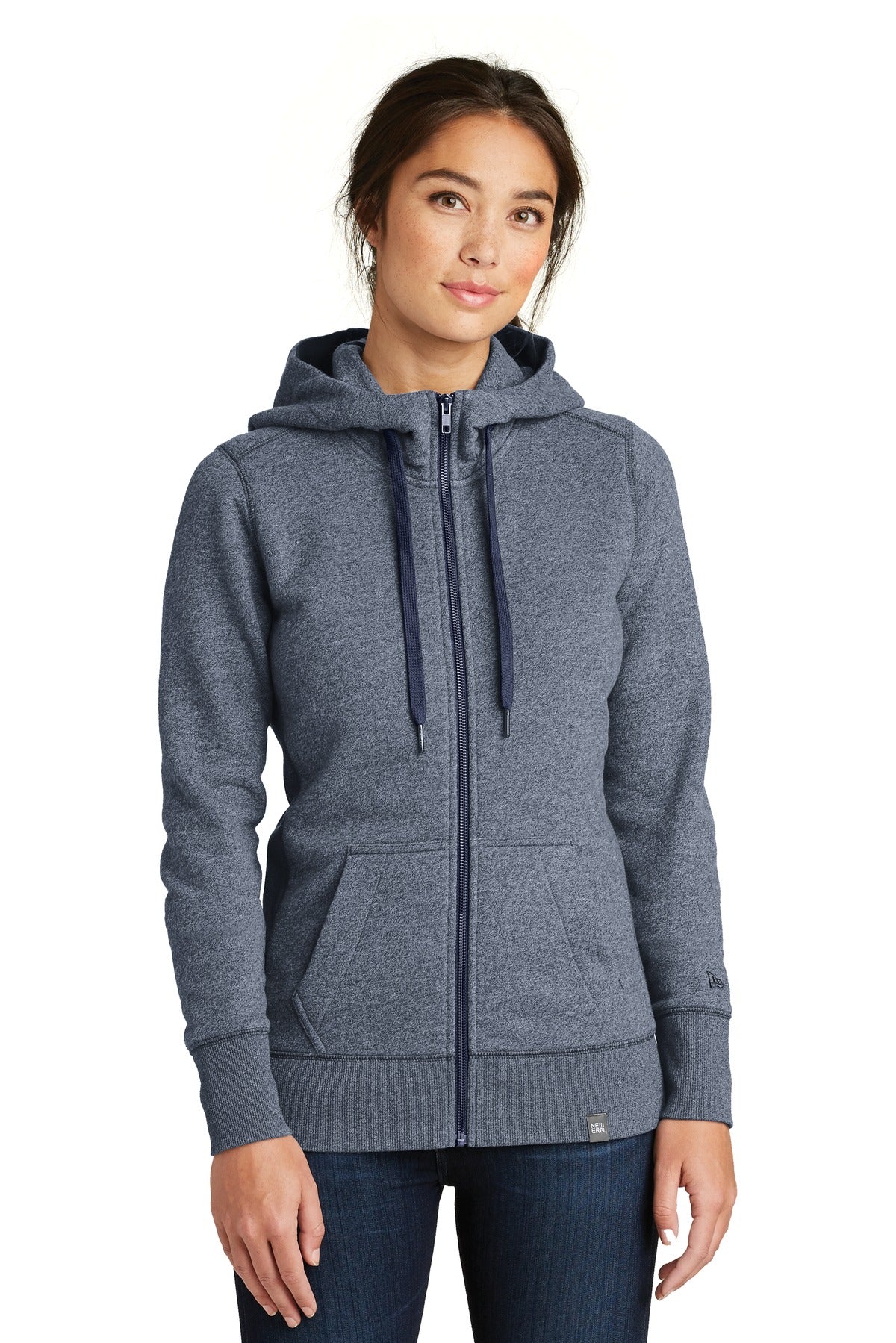 New Era® Ladies French Terry Full-Zip Hoodie. LNEA502