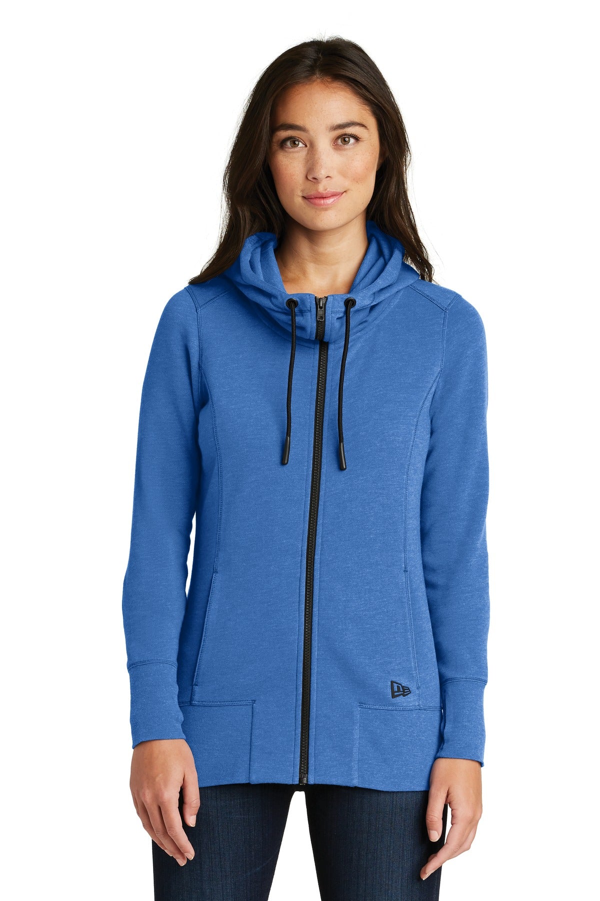New Era® Ladies Tri-Blend Fleece Full-Zip Hoodie. LNEA511