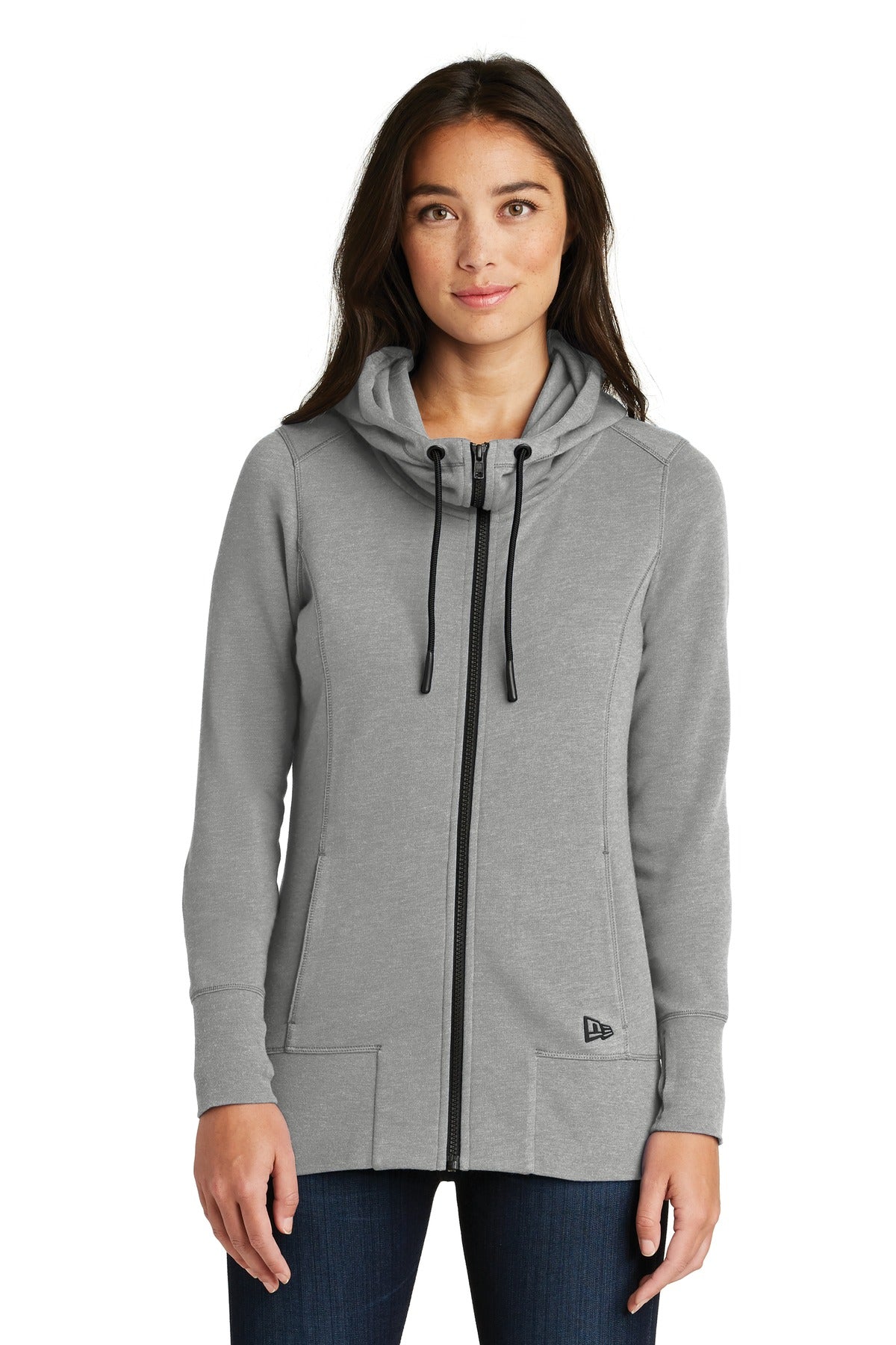 New Era® Ladies Tri-Blend Fleece Full-Zip Hoodie. LNEA511