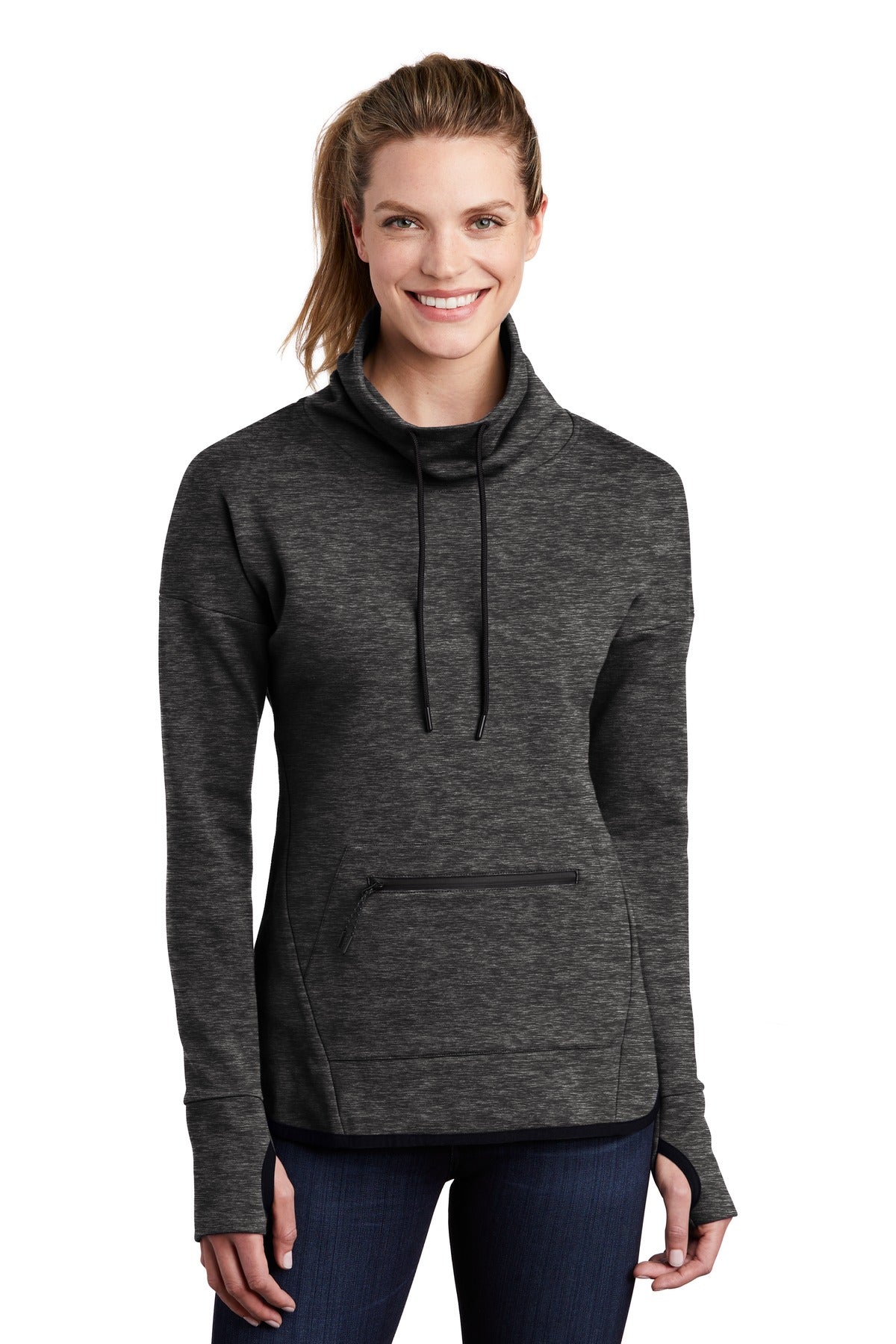 Sport-Tek® Ladies Triumph Cowl Neck Pullover LST280