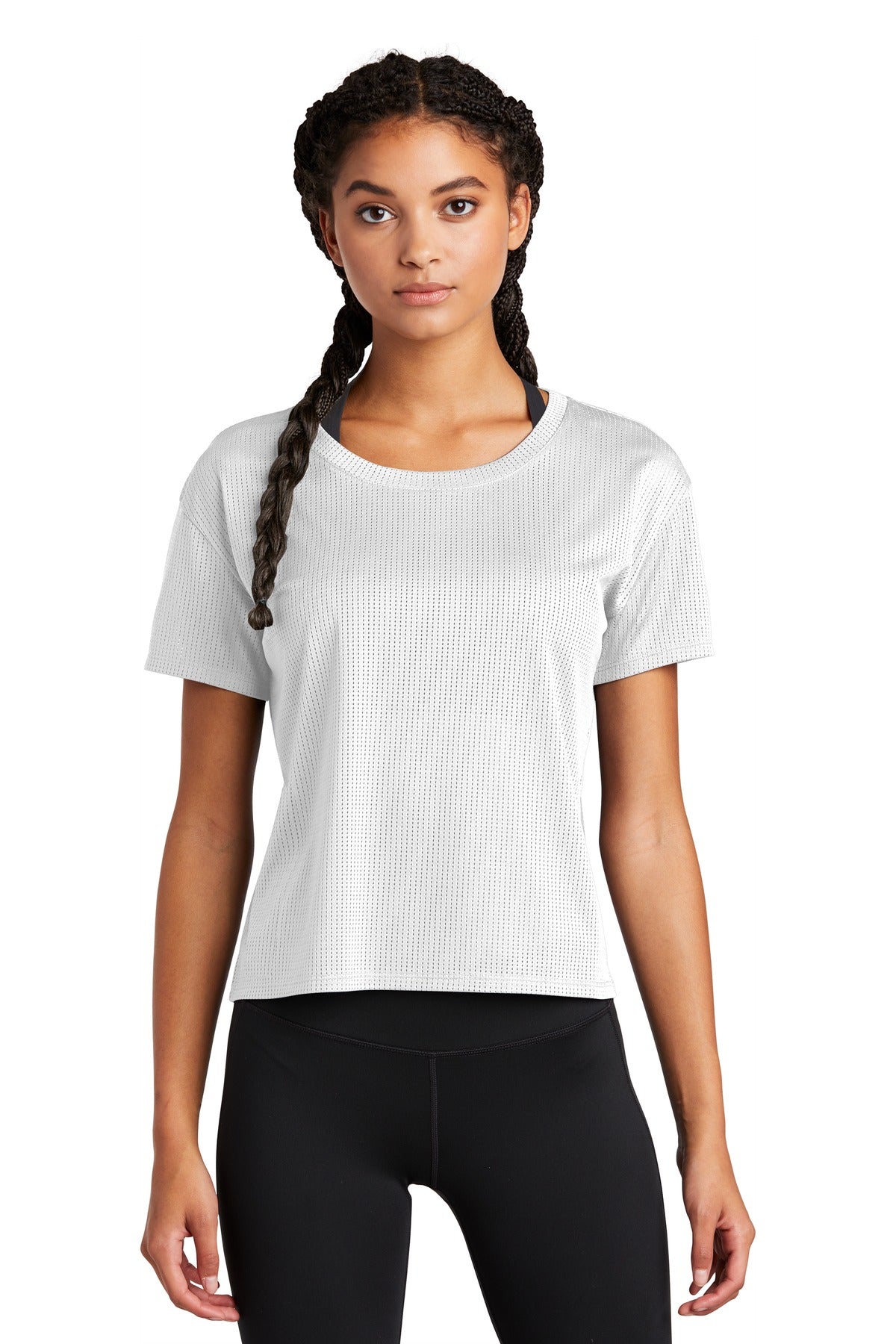 Sport-Tek® Ladies PosiCharge® Draft Crop Tee. LST411