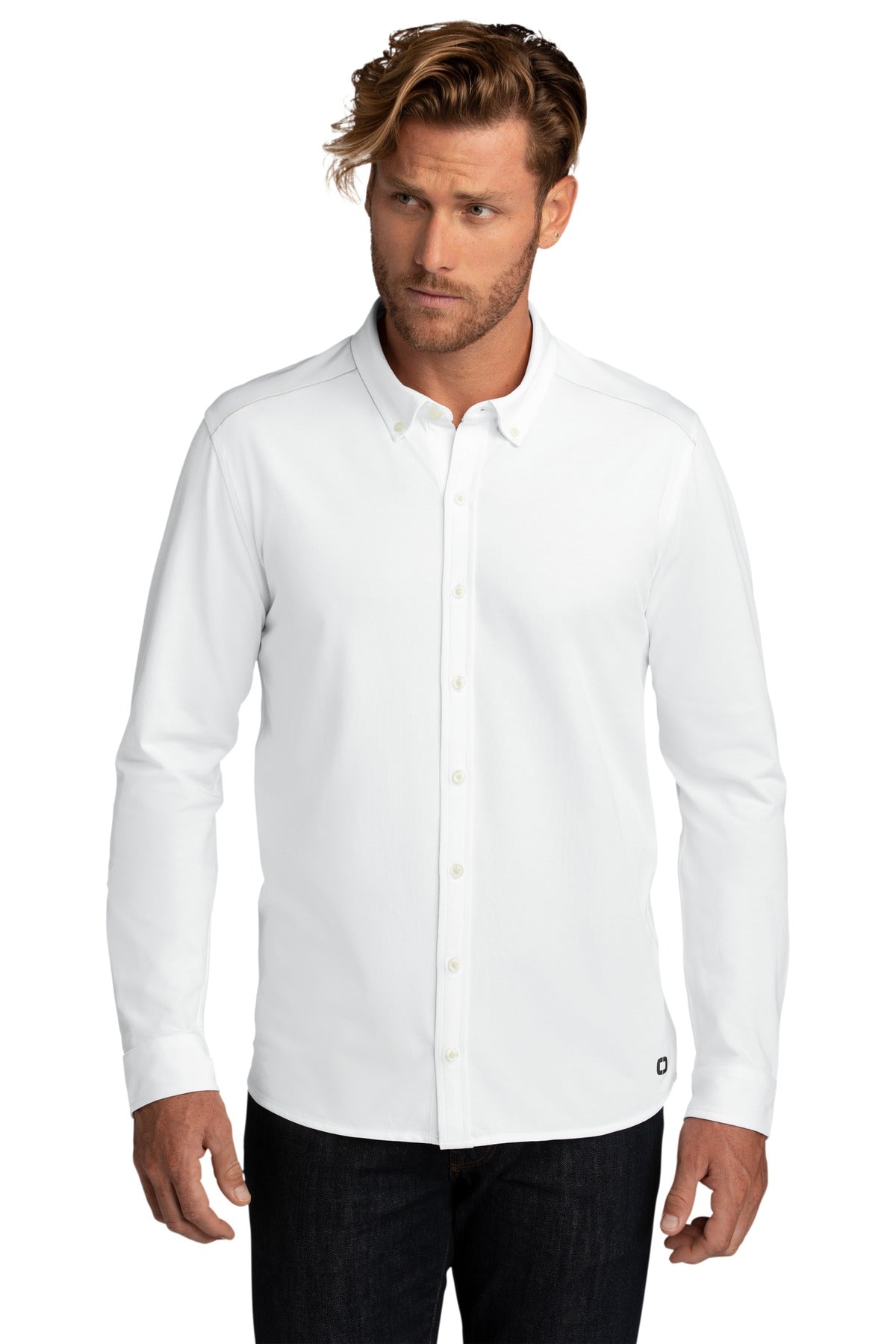 OGIO® Code Stretch Long Sleeve Button-Up. OG145