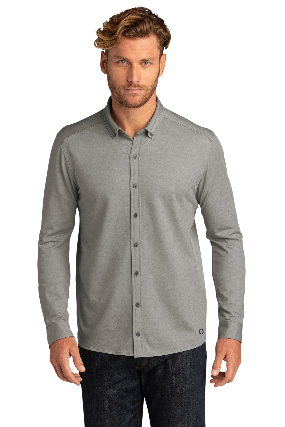 OGIO® Code Stretch Long Sleeve Button-Up. OG145