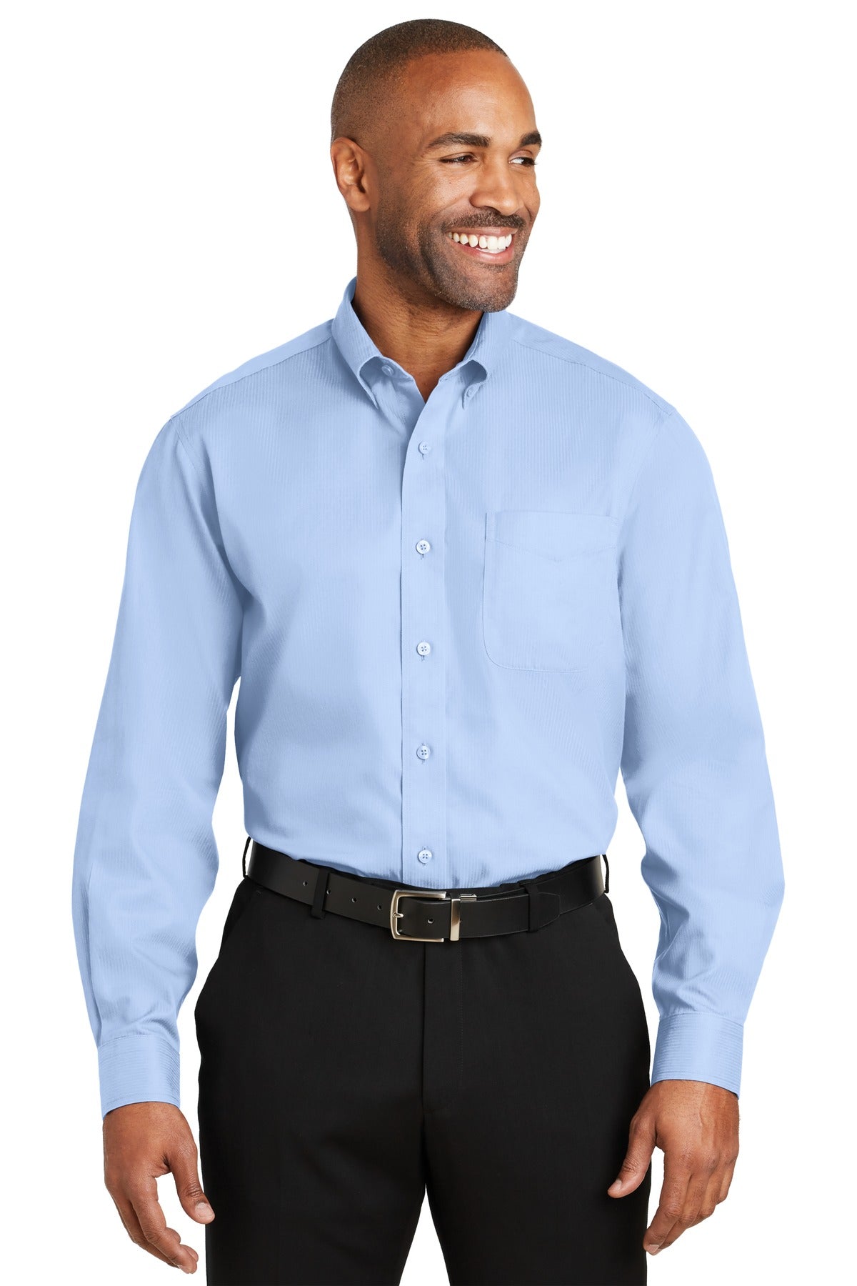 Red House® - Dobby Non-Iron Button-Down Shirt. RH60