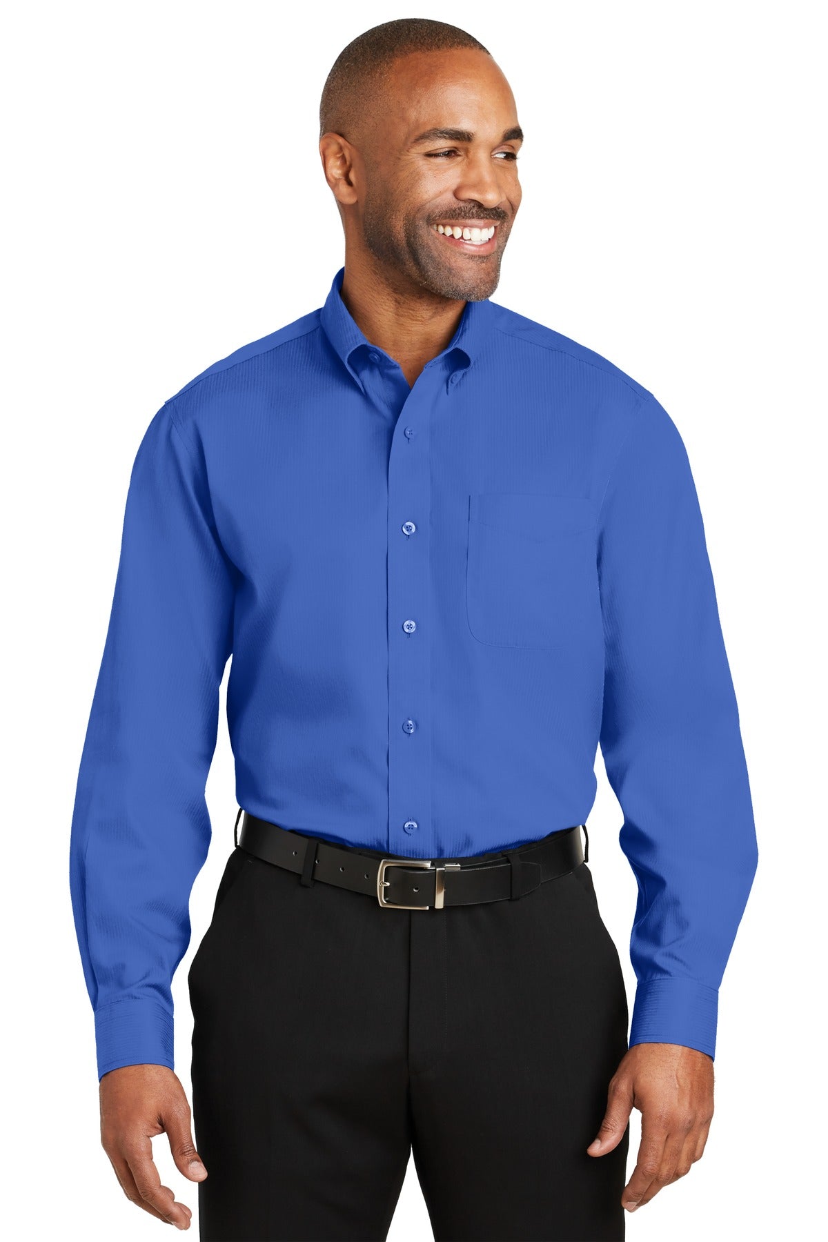 Red House® - Dobby Non-Iron Button-Down Shirt. RH60