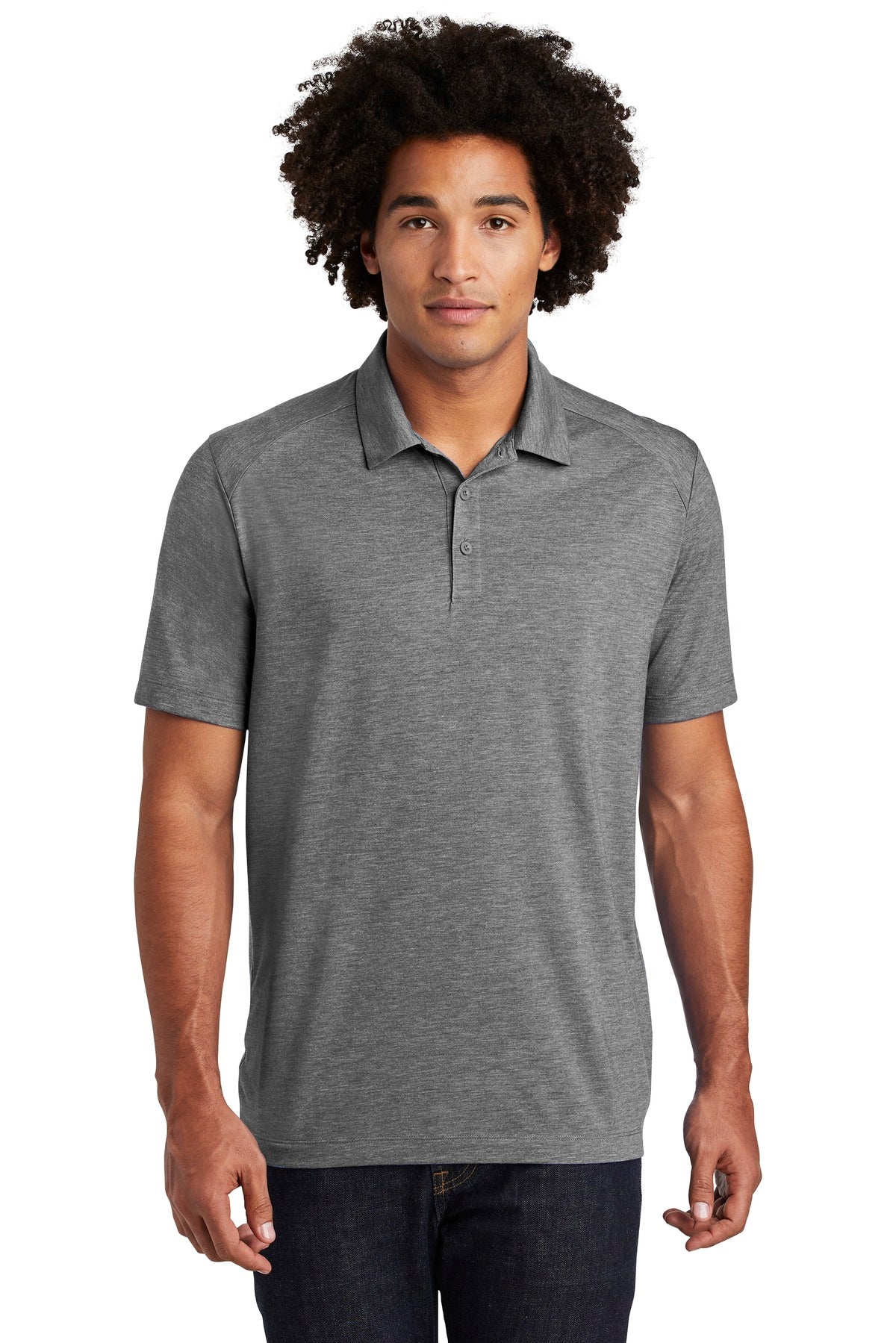 Sport-Tek® PosiCharge® Tri-Blend Wicking Polo. ST405