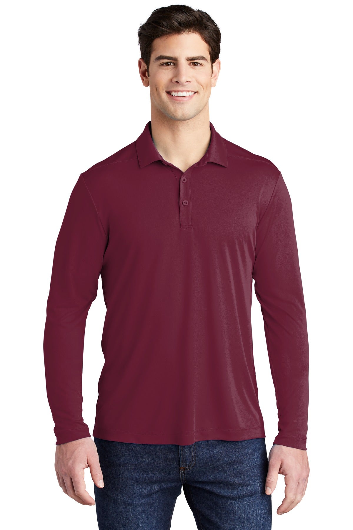 Sport-Tek® Posi-UV® Pro Long Sleeve Polo. ST520LS