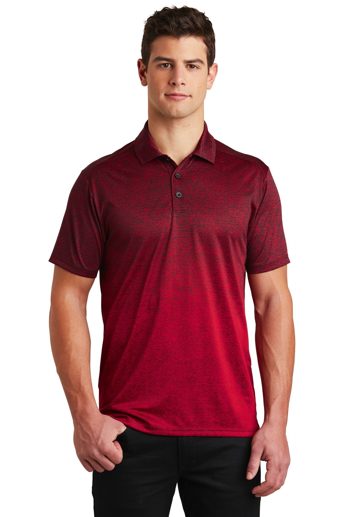 Sport-Tek® Ombre Heather Polo. ST671