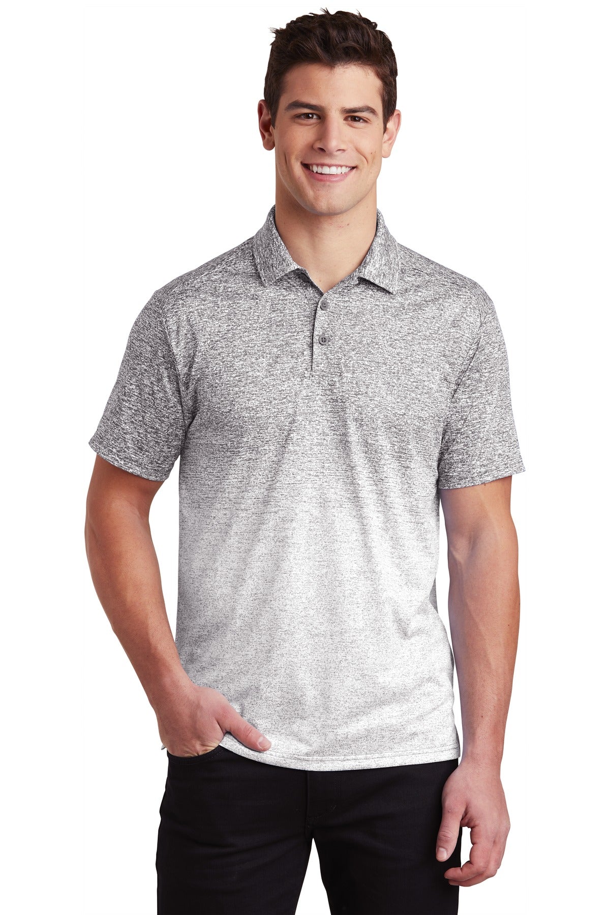 Sport-Tek® Ombre Heather Polo. ST671