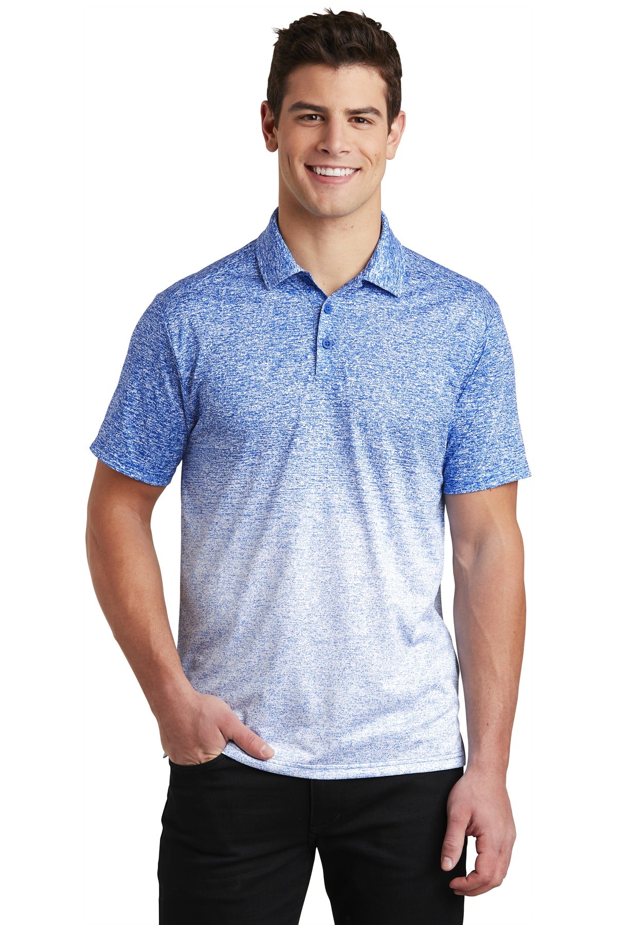 Sport-Tek® Ombre Heather Polo. ST671
