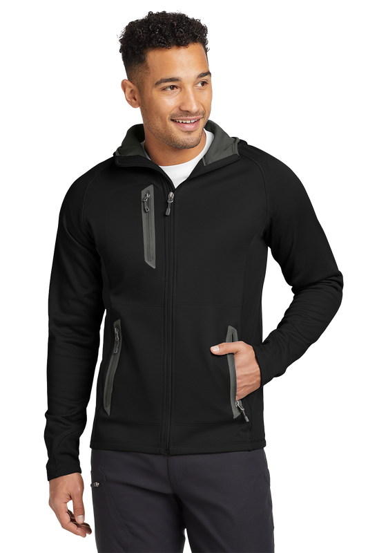 EB244  Eddie Bauer ® Sport Hooded Full-Zip Fleece Jacket