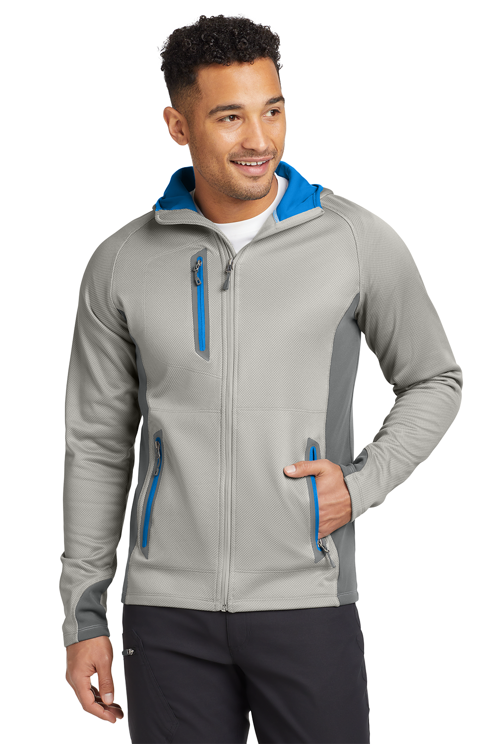 EB244  Eddie Bauer ® Sport Hooded Full-Zip Fleece Jacket