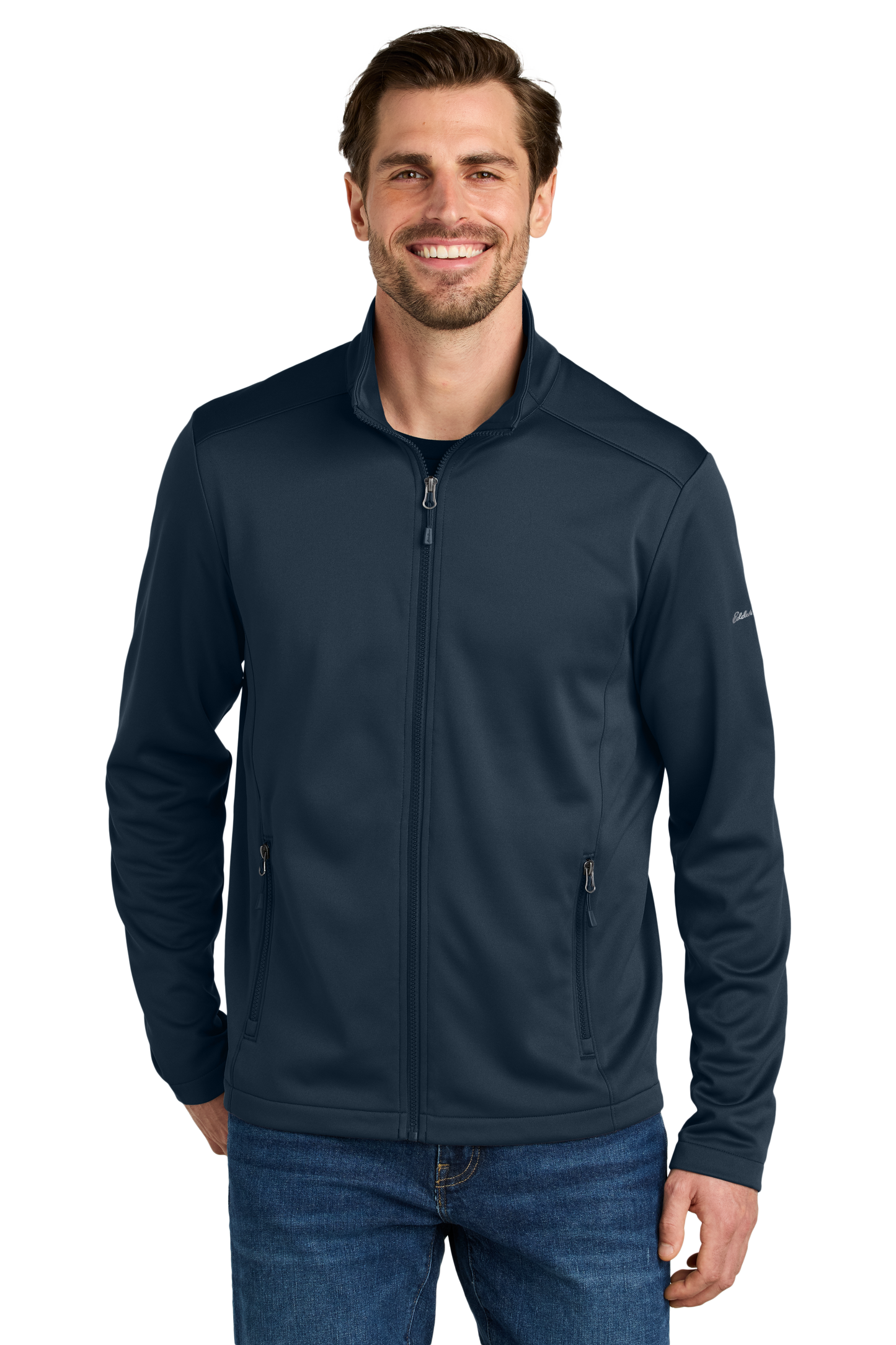 EB2460  Eddie Bauer® Smooth Mid Layer Fleece Full-Zip