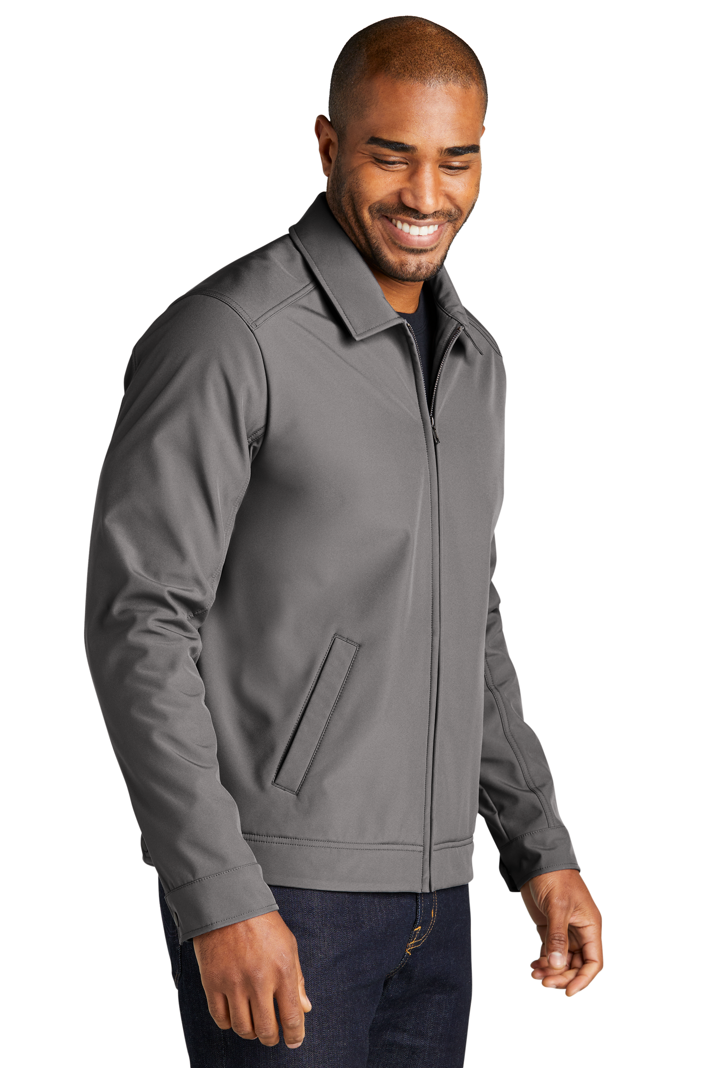 J417 Port Authority® Mechanic Soft Shell Jacket