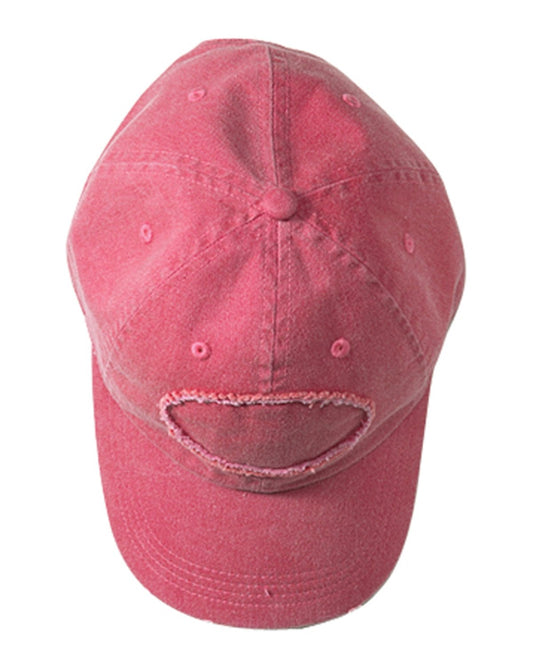 Pigment-Dyed Raw-Edge Patch Baseball Cap 1917
