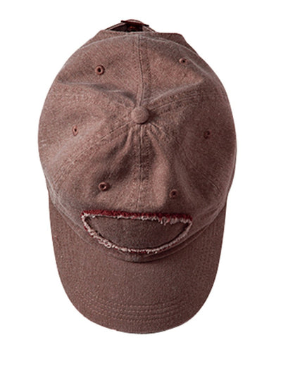 Pigment-Dyed Raw-Edge Patch Baseball Cap 1917