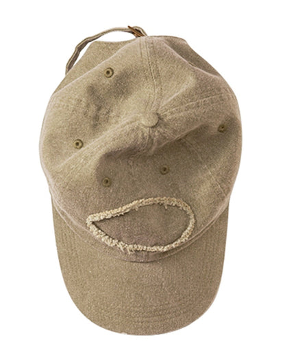 Pigment-Dyed Raw-Edge Patch Baseball Cap 1917