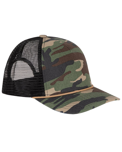 Cotton Retro Rope Trucker Hat 3012DR