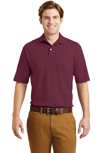 JERZEES® -SpotShield™ 5.4-Ounce Jersey Knit Sport Shirt with Pocket. 436MP